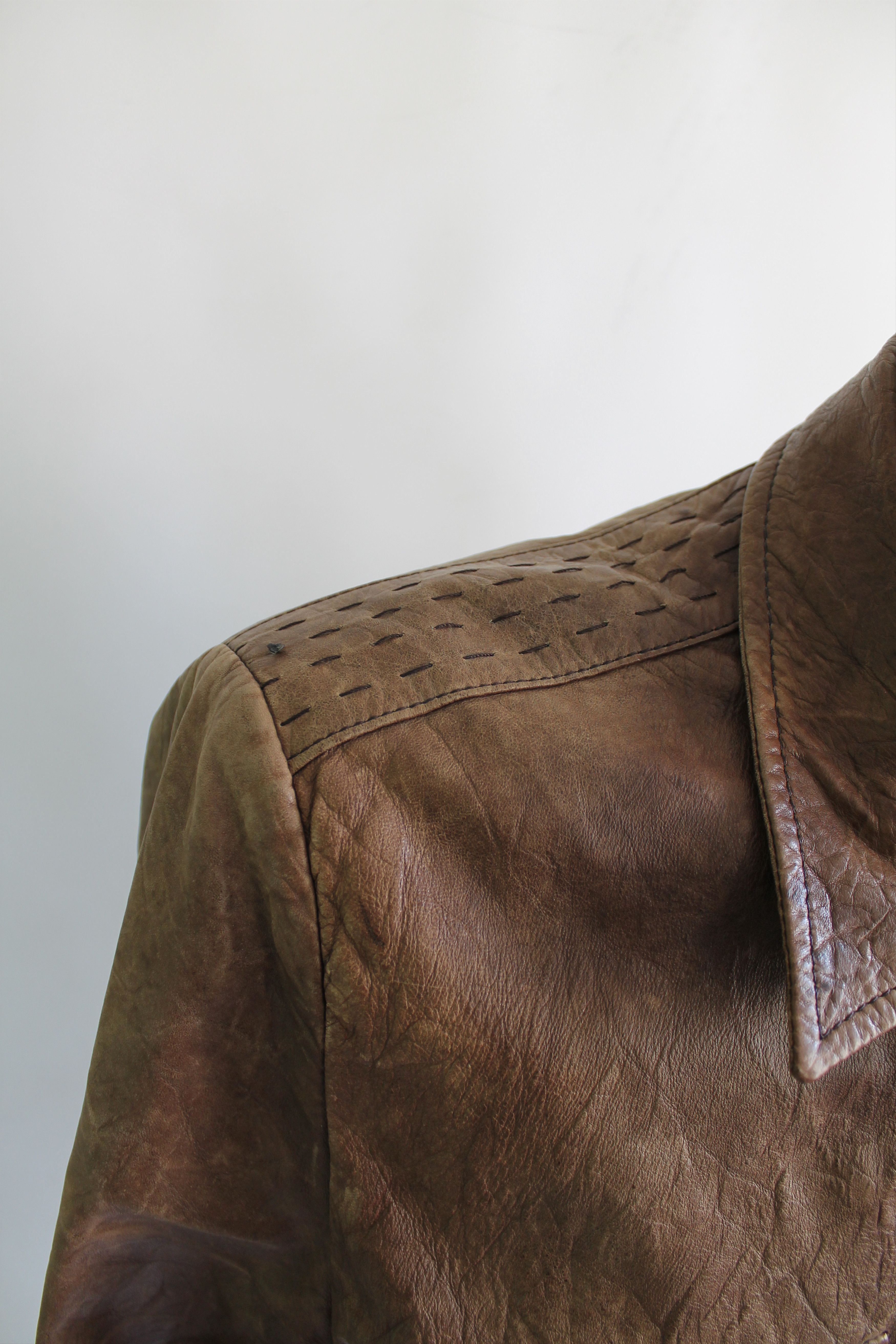 Genuine Leather × Vintage Salsa Vintage Leather Jacket brown M Size US M / EU 48-50 / 2 - 4 Thumbnail