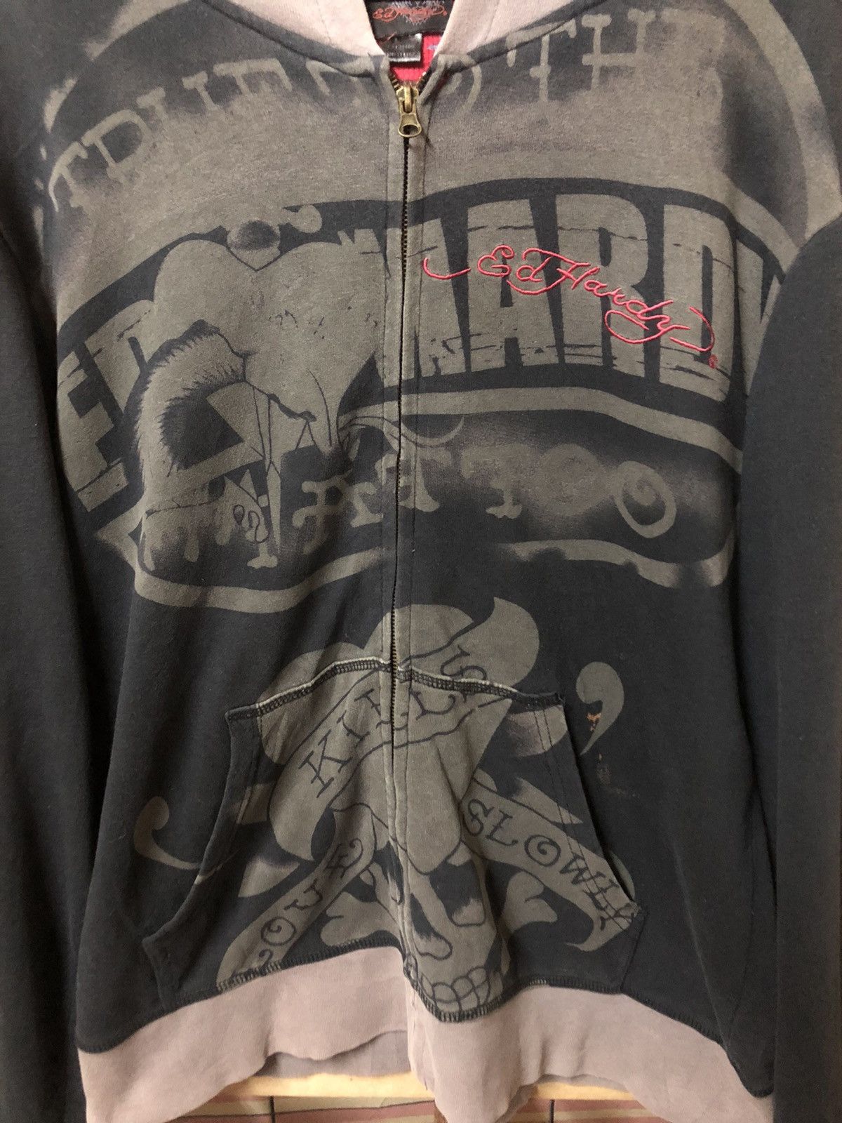 Christian Audigier Ed Hardy by Christian Audigier Sweetshirt Hoodie Nice Design Size US L / EU 52-54 / 3 - 6 Thumbnail