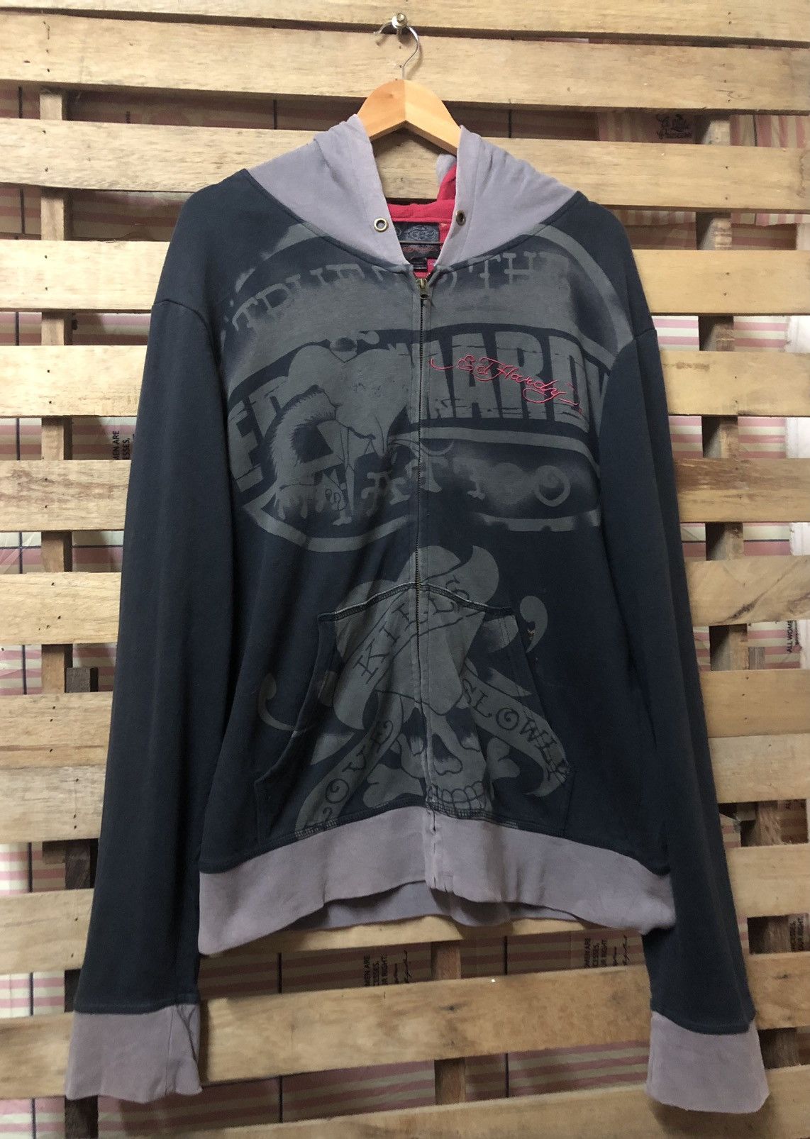Christian Audigier Ed Hardy by Christian Audigier Sweetshirt Hoodie Nice Design Size US L / EU 52-54 / 3 - 8 Thumbnail