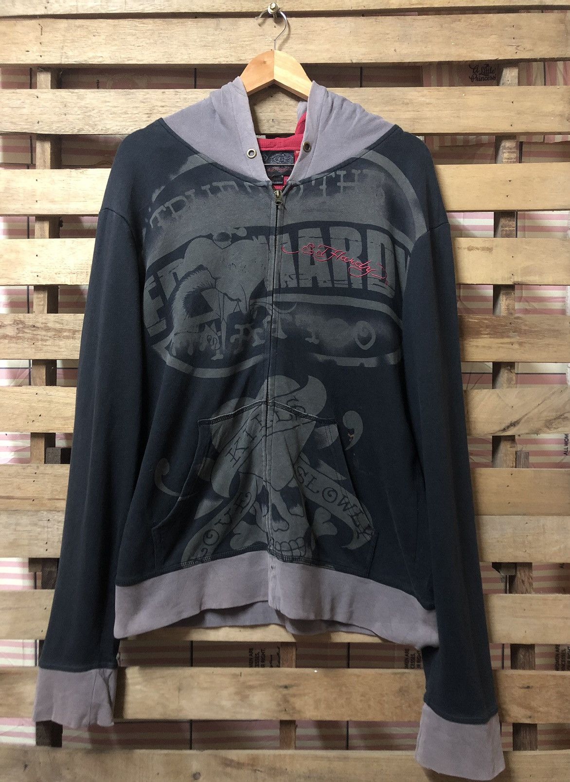 Christian Audigier Ed Hardy by Christian Audigier Sweetshirt Hoodie Nice Design Size US L / EU 52-54 / 3 - 3 Thumbnail