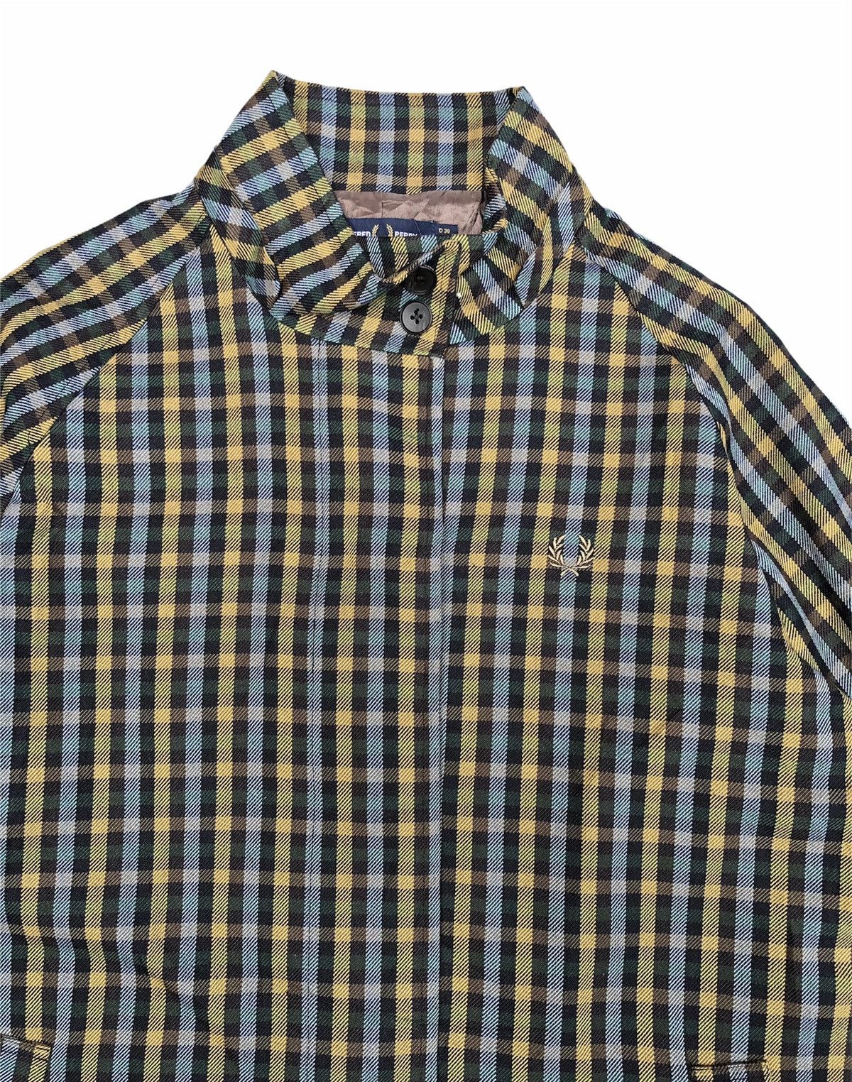 Designer × Fred Perry Rare Fred Perry Gingham Casual Long Coat Size US M / EU 48-50 / 2 - 2 Thumbnail