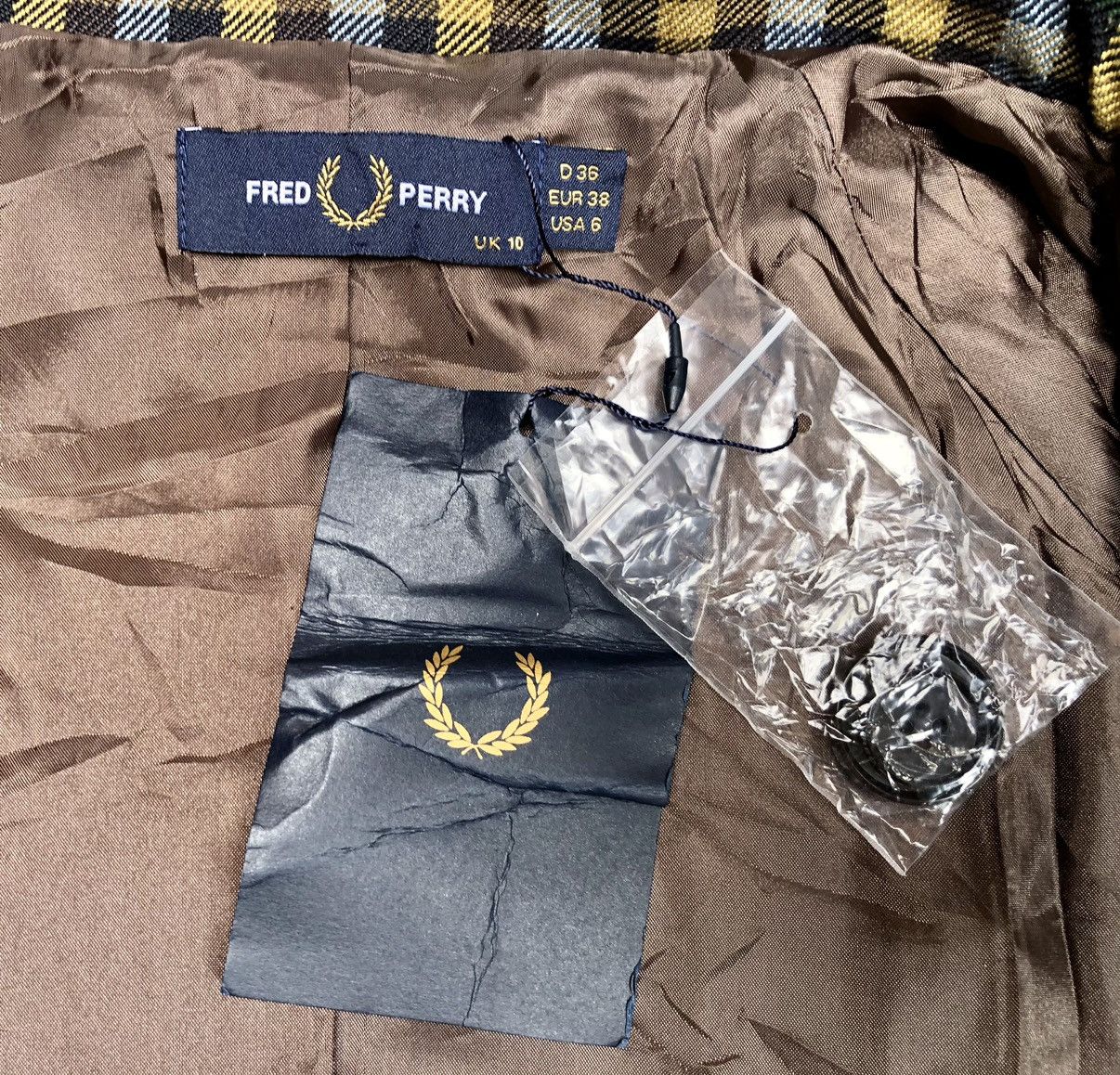 Designer × Fred Perry Rare Fred Perry Gingham Casual Long Coat Size US M / EU 48-50 / 2 - 13 Thumbnail