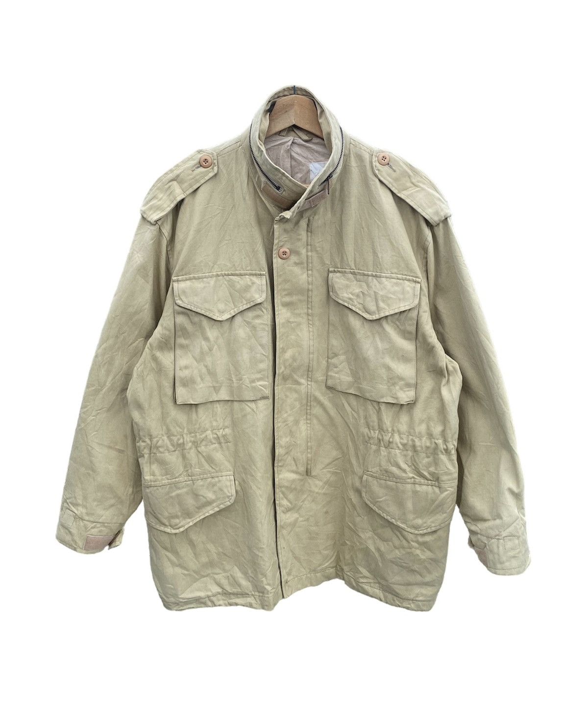 Japanese Brand M65 Biege Sun Faded Jacket