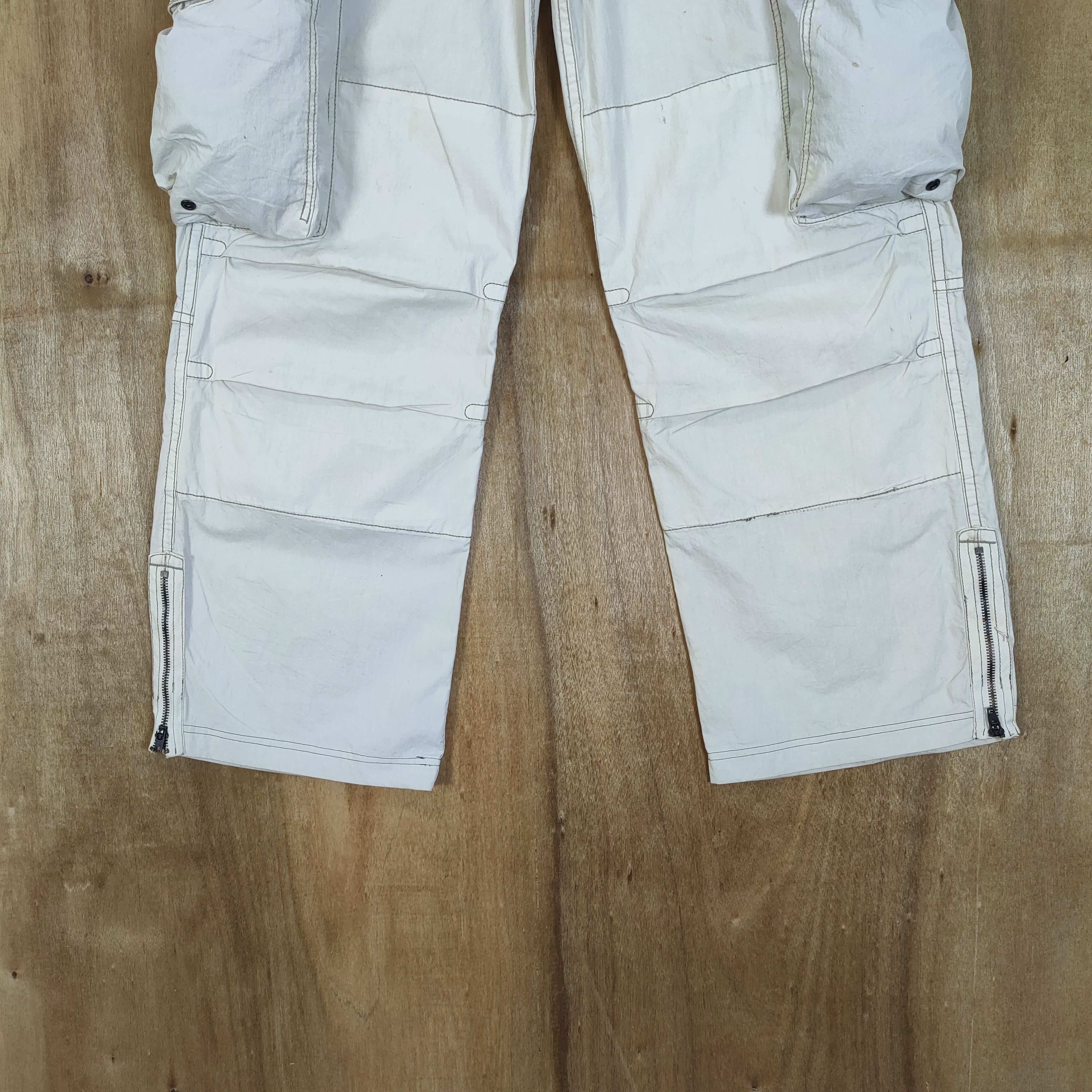Polo Ralph Lauren RALPH LAUREN FADED WHITE CARGO PANTS Size US 34 / EU 50 - 3 Thumbnail
