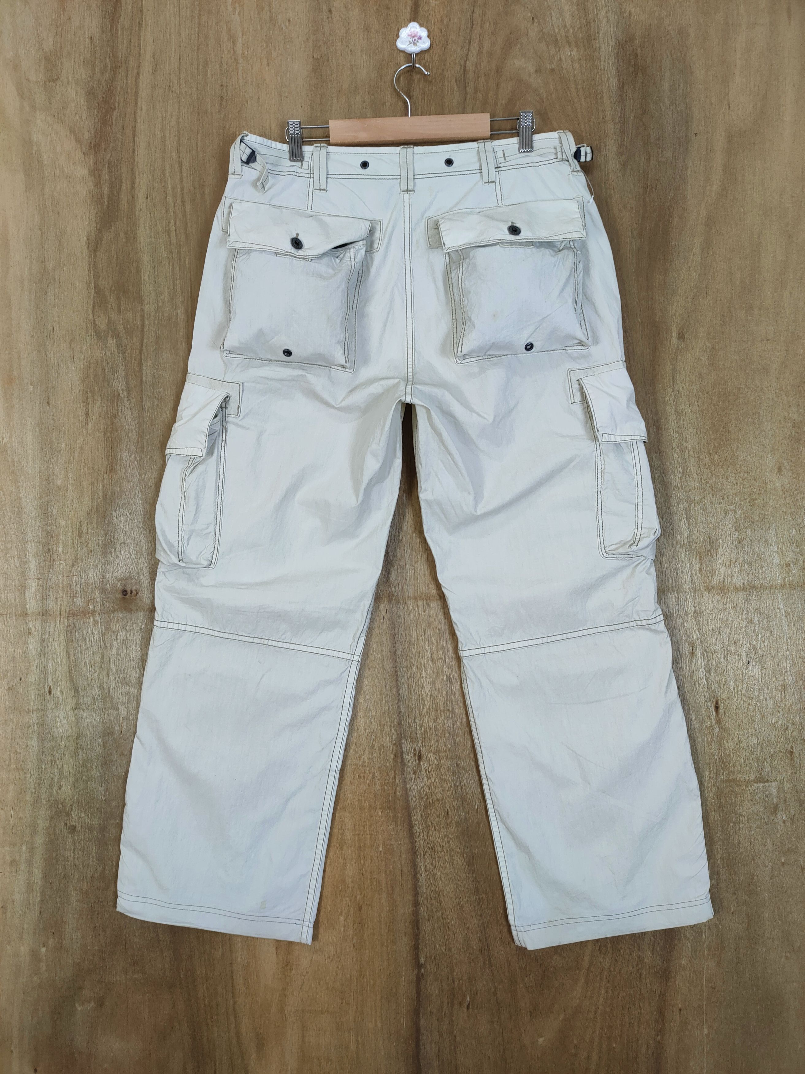 Polo Ralph Lauren RALPH LAUREN FADED WHITE CARGO PANTS Size US 34 / EU 50 - 7 Thumbnail