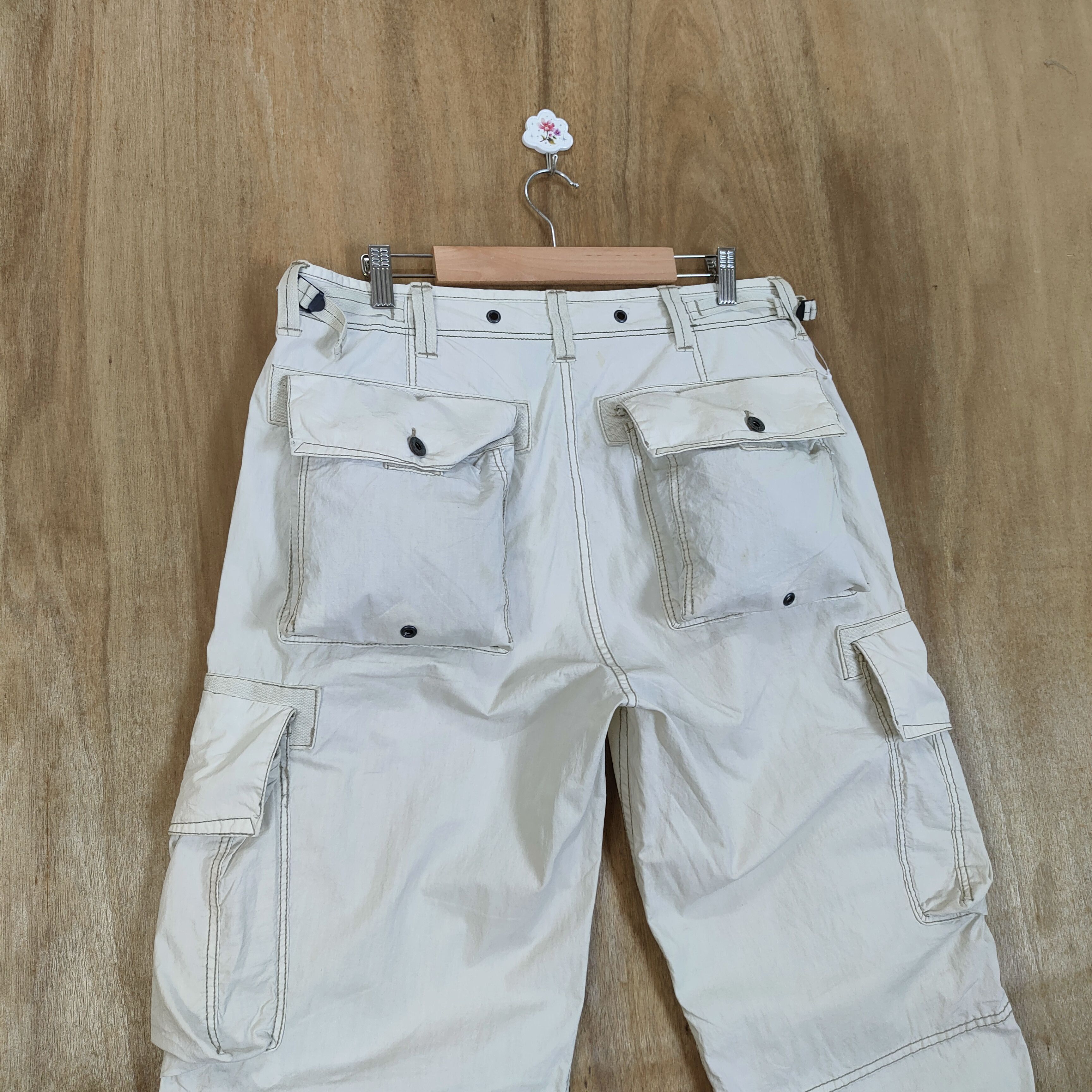 Polo Ralph Lauren RALPH LAUREN FADED WHITE CARGO PANTS Size US 34 / EU 50 - 10 Thumbnail