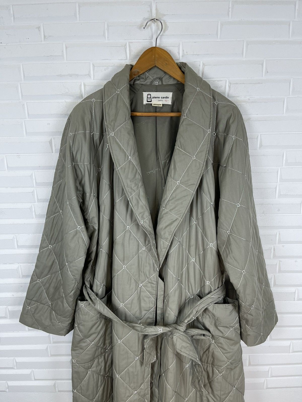 Pierre Cardin × Vintage Vintage 80’s PIERRE CARDIN PARIS Quilted Long Coat Size US L / EU 52-54 / 3 - 7 Thumbnail