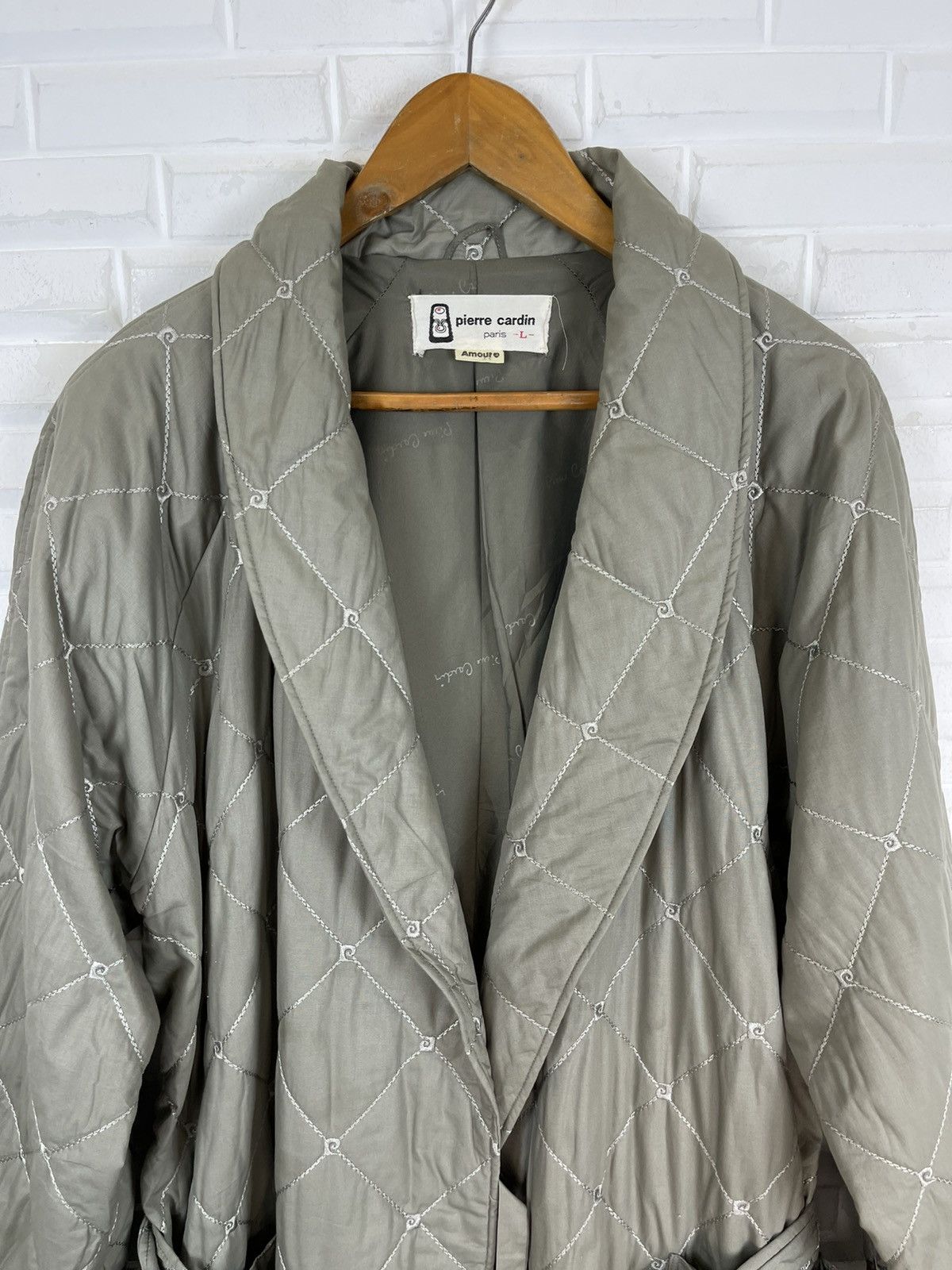 Pierre Cardin × Vintage Vintage 80’s PIERRE CARDIN PARIS Quilted Long Coat Size US L / EU 52-54 / 3 - 3 Thumbnail