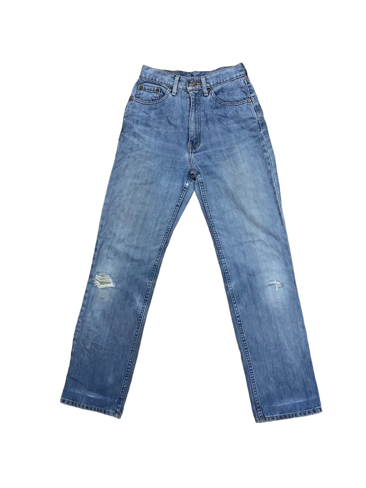 image of Beauty Beast x Levis Vintage Levis Blue Wash Distressed Jeans, Women's (Size 29)