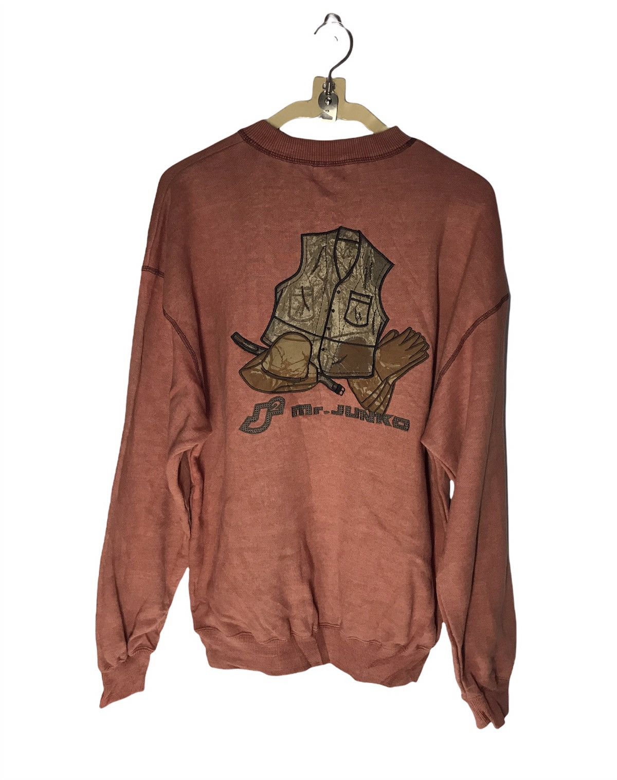 Mr.junko back embroidered crewneck sweatshirt