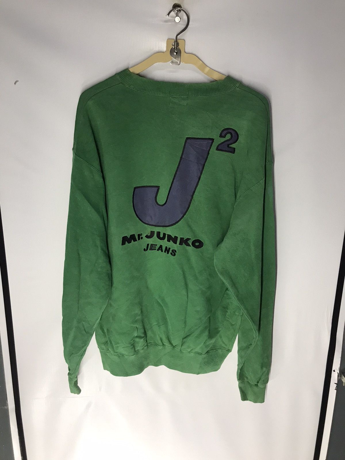 Japanese Brand × Mr. Junko Mr.junko jeans back spellout distressed sweatshirt Size US M / EU 48-50 / 2 - 6 Thumbnail