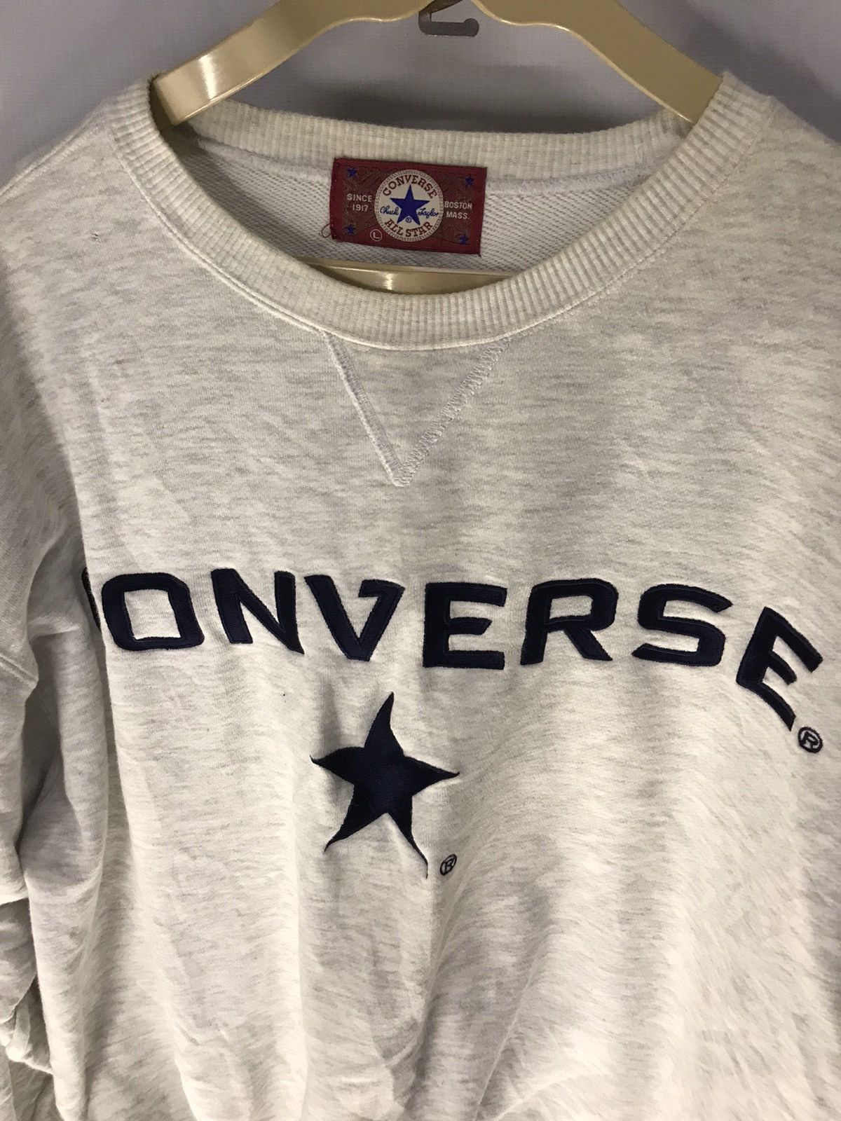 Converse × Vintage Converse spellout sweatshirt Size US L / EU 52-54 / 3 - 6 Thumbnail