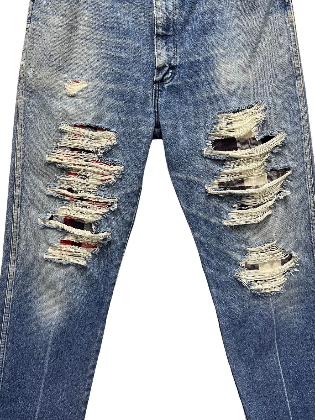Wrangler Vintage WRANGLER Distressed Reworked Denim Made in USA Size US 31 - 2 Thumbnail