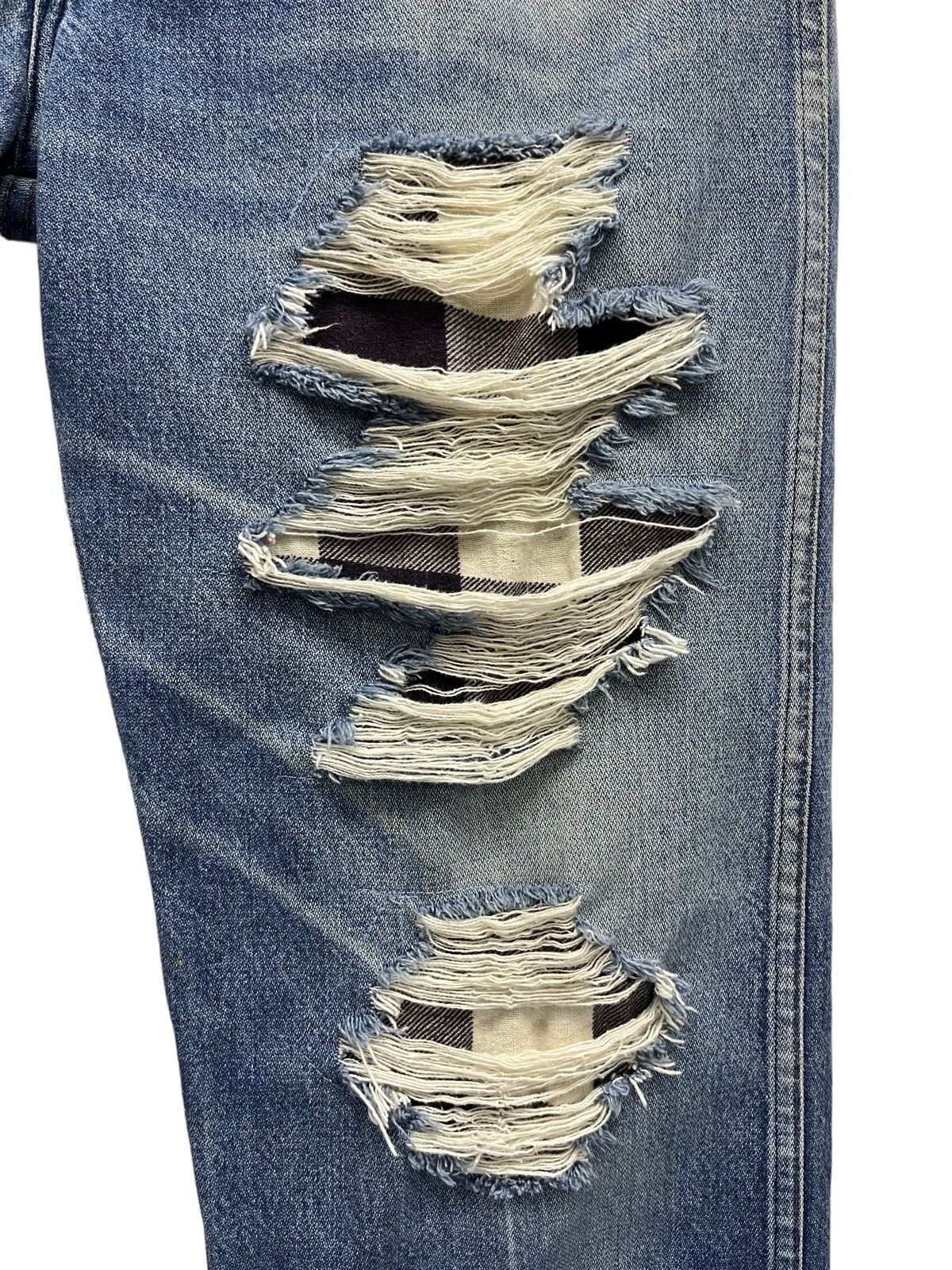 Wrangler Vintage WRANGLER Distressed Reworked Denim Made in USA Size US 31 - 5 Thumbnail