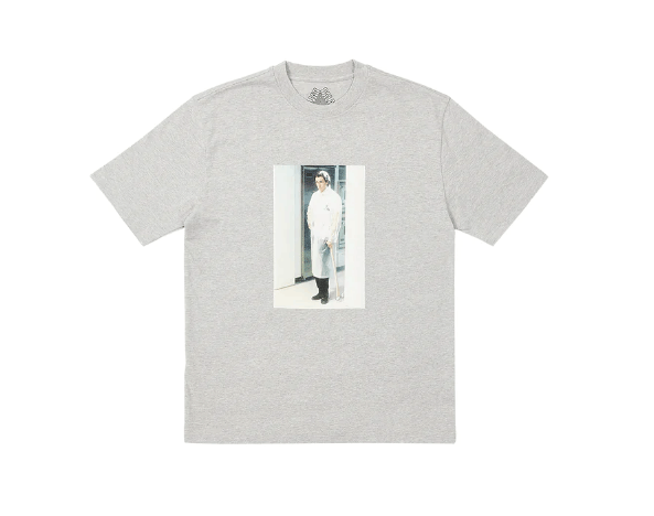 Palace Palace American Psycho T-Shirt Grey Marl Size Large | Grailed