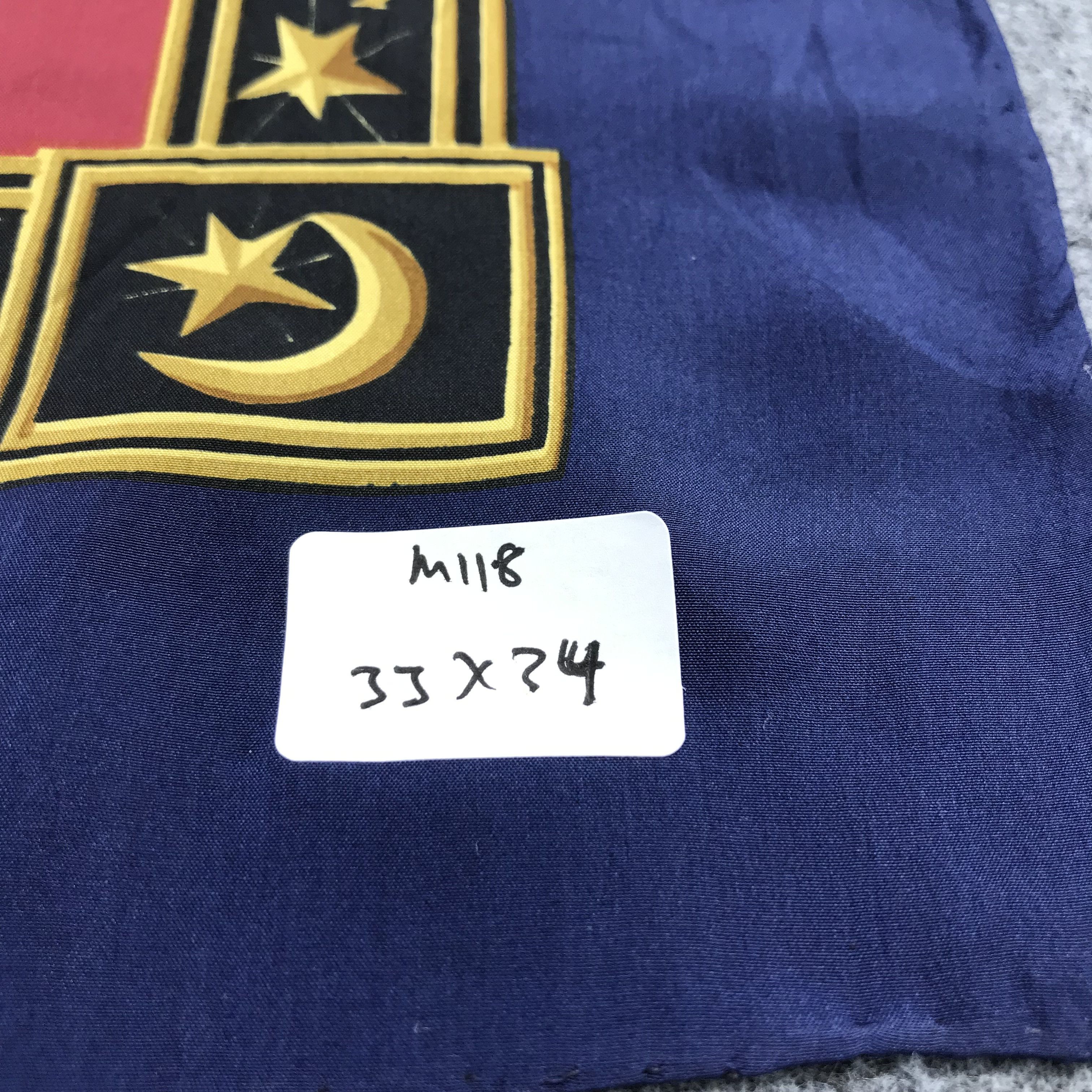Vintage Sun and Moon Astrology Silk Scarf M118 Size ONE SIZE - 5 Thumbnail