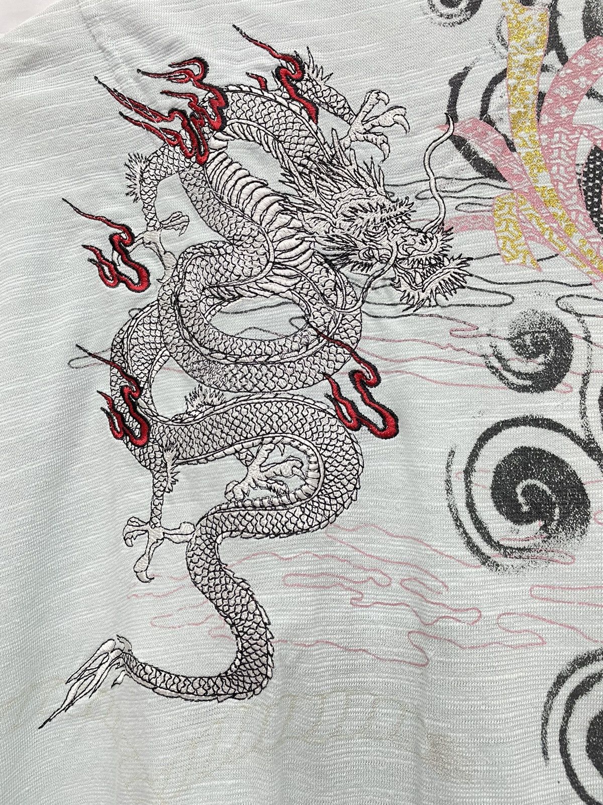 Japanese Brand × Vintage BULLET NOISE Sukajan Embroidery Dragon T-Shirt Size US S / EU 44-46 / 1 - 5 Thumbnail