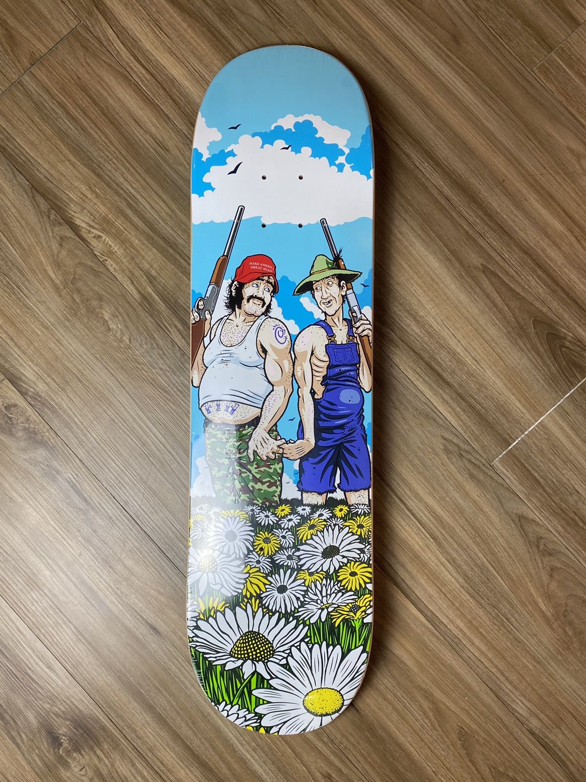 image of Supreme Sean Cliver Nuns & Guns Deck New in Blue, Men's