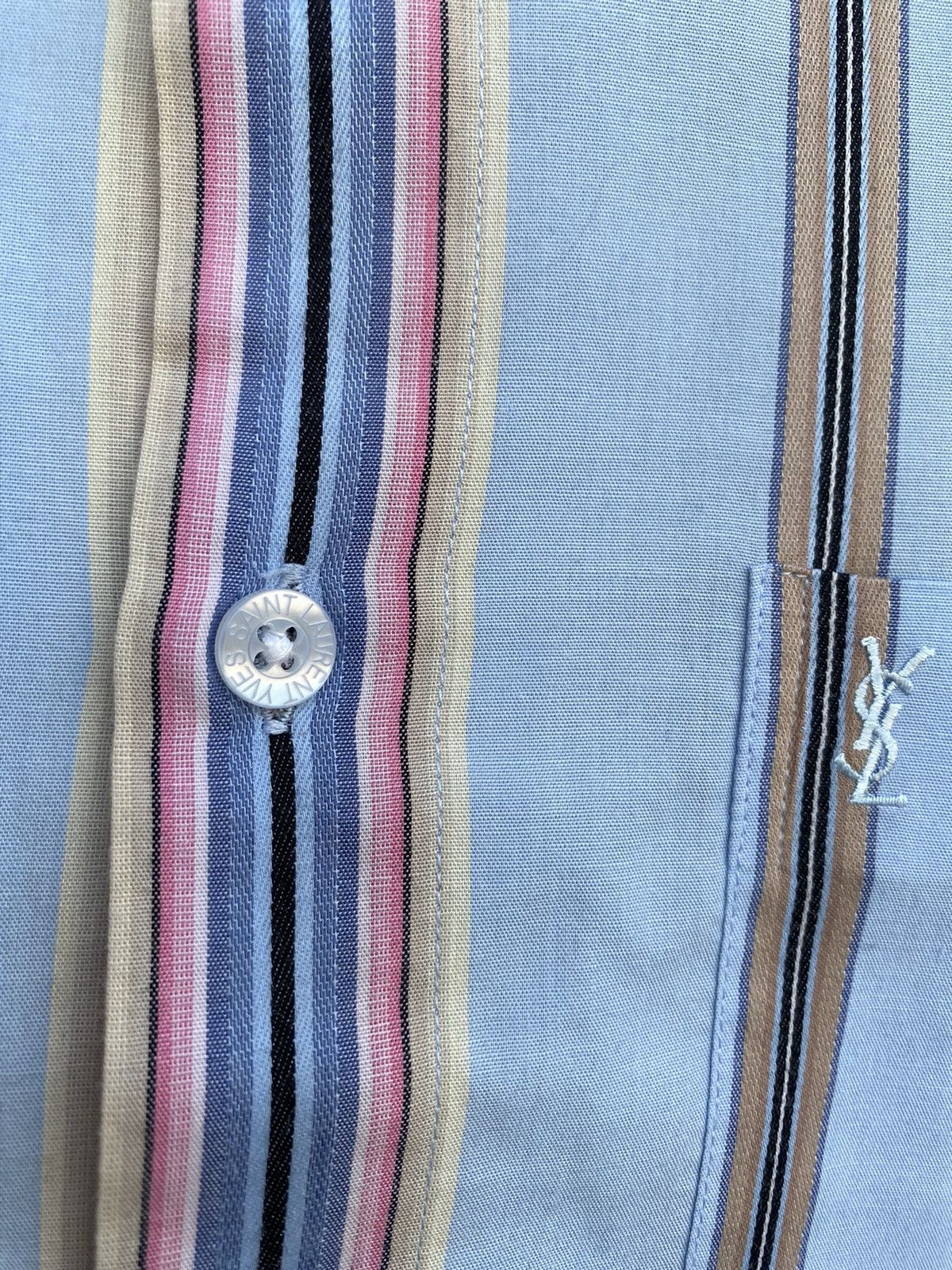 Yves Saint Laurent Multicolor YSL Shirt Summer Rare Size US S / EU 44-46 / 1 - 5 Thumbnail