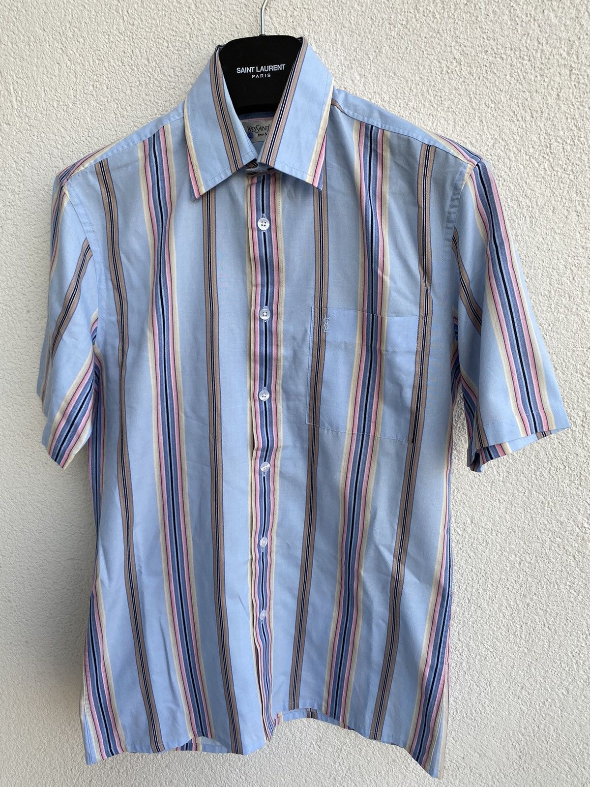 Yves Saint Laurent Multicolor YSL Shirt Summer Rare Size US S / EU 44-46 / 1 - 13 Thumbnail