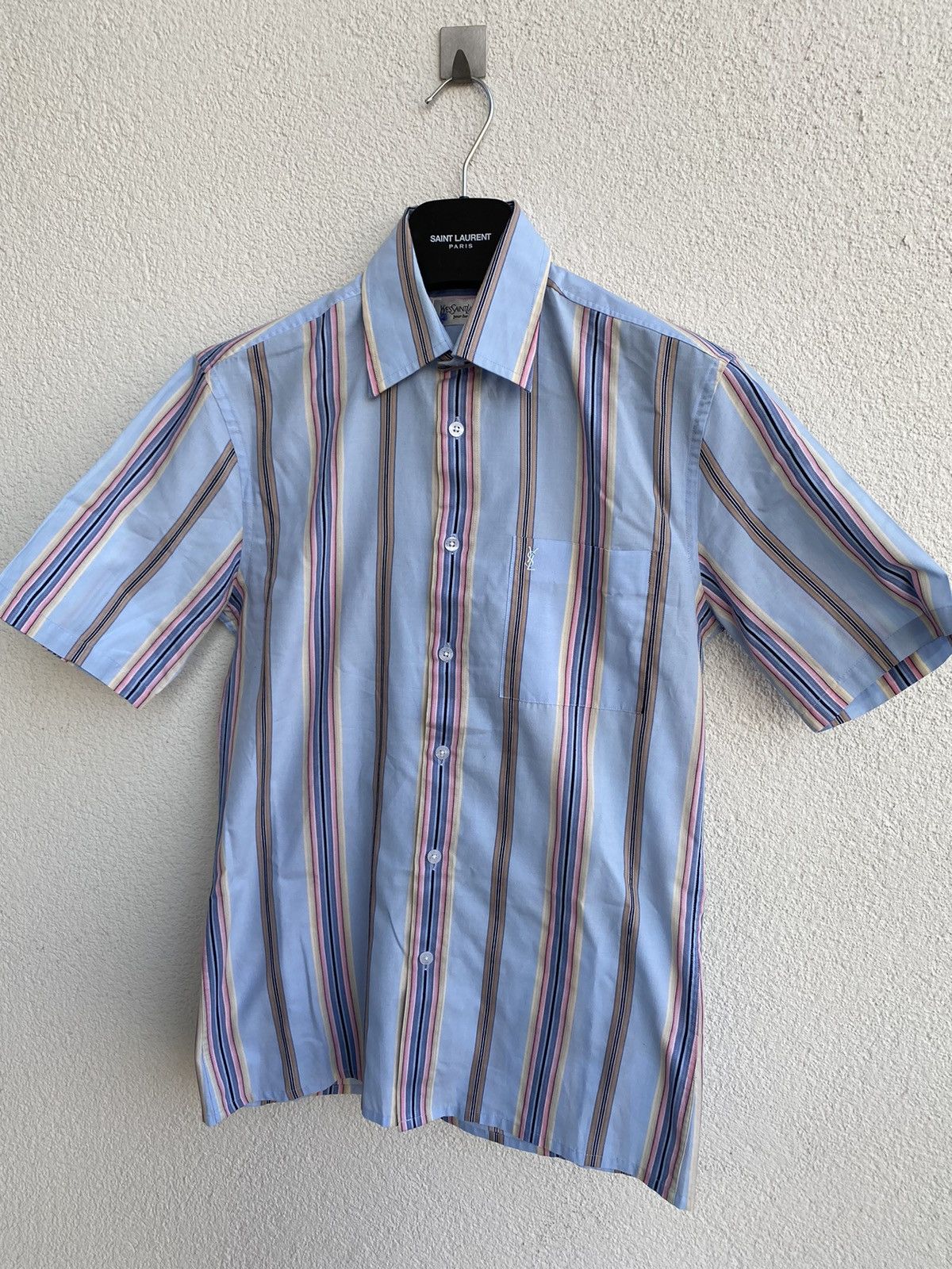 Yves Saint Laurent Multicolor YSL Shirt Summer Rare Size US S / EU 44-46 / 1 - 12 Thumbnail