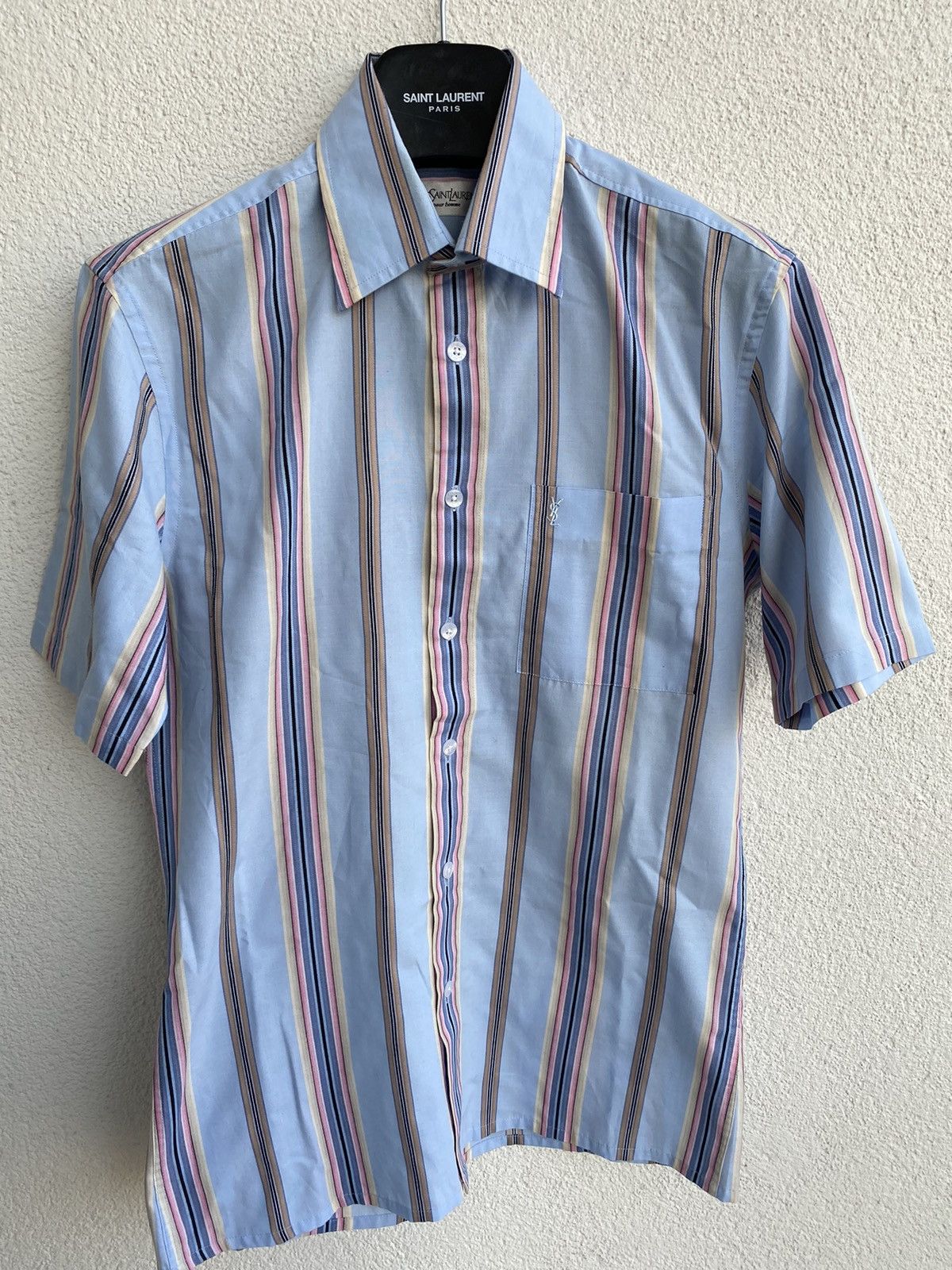 Yves Saint Laurent Multicolor YSL Shirt Summer Rare Size US S / EU 44-46 / 1 - 4 Thumbnail