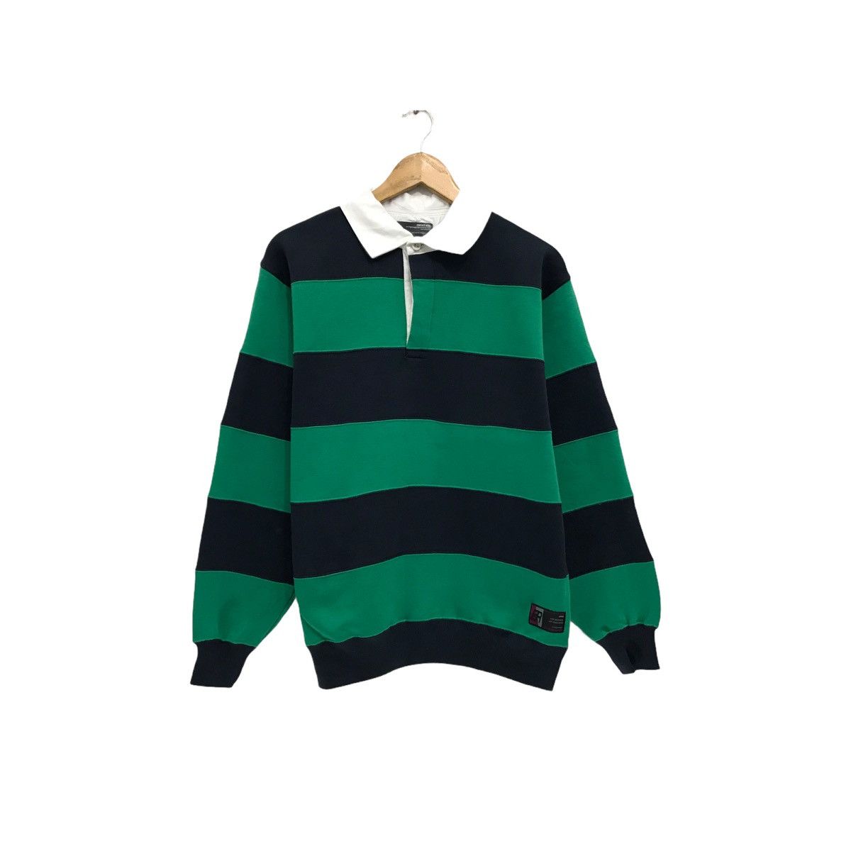 Japanese Brand × Vintage Vintage Rugby Jersey Sweatshirt Pullover Jumper Size US M / EU 48-50 / 2 - 1 Thumbnail