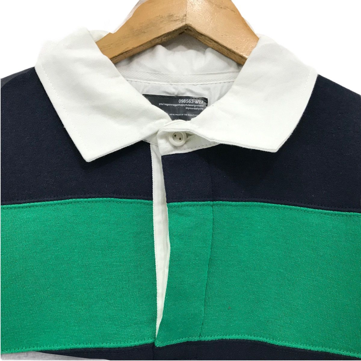 Japanese Brand × Vintage Vintage Rugby Jersey Sweatshirt Pullover Jumper Size US M / EU 48-50 / 2 - 3 Thumbnail