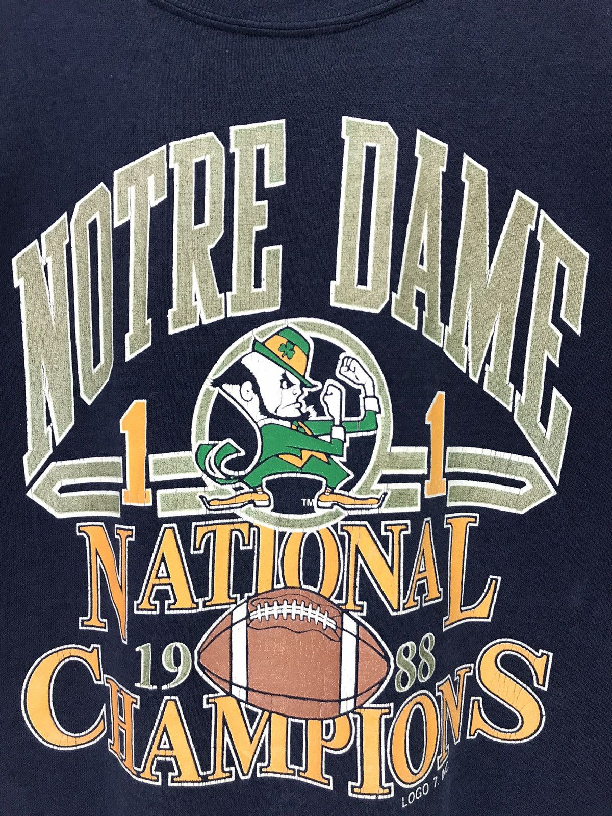 Logo 7 × NFL × Sports Specialties Vintage 80s 1988 Notre Dame Football Team Sweatshirt Size US M / EU 48-50 / 2 - 3 Thumbnail