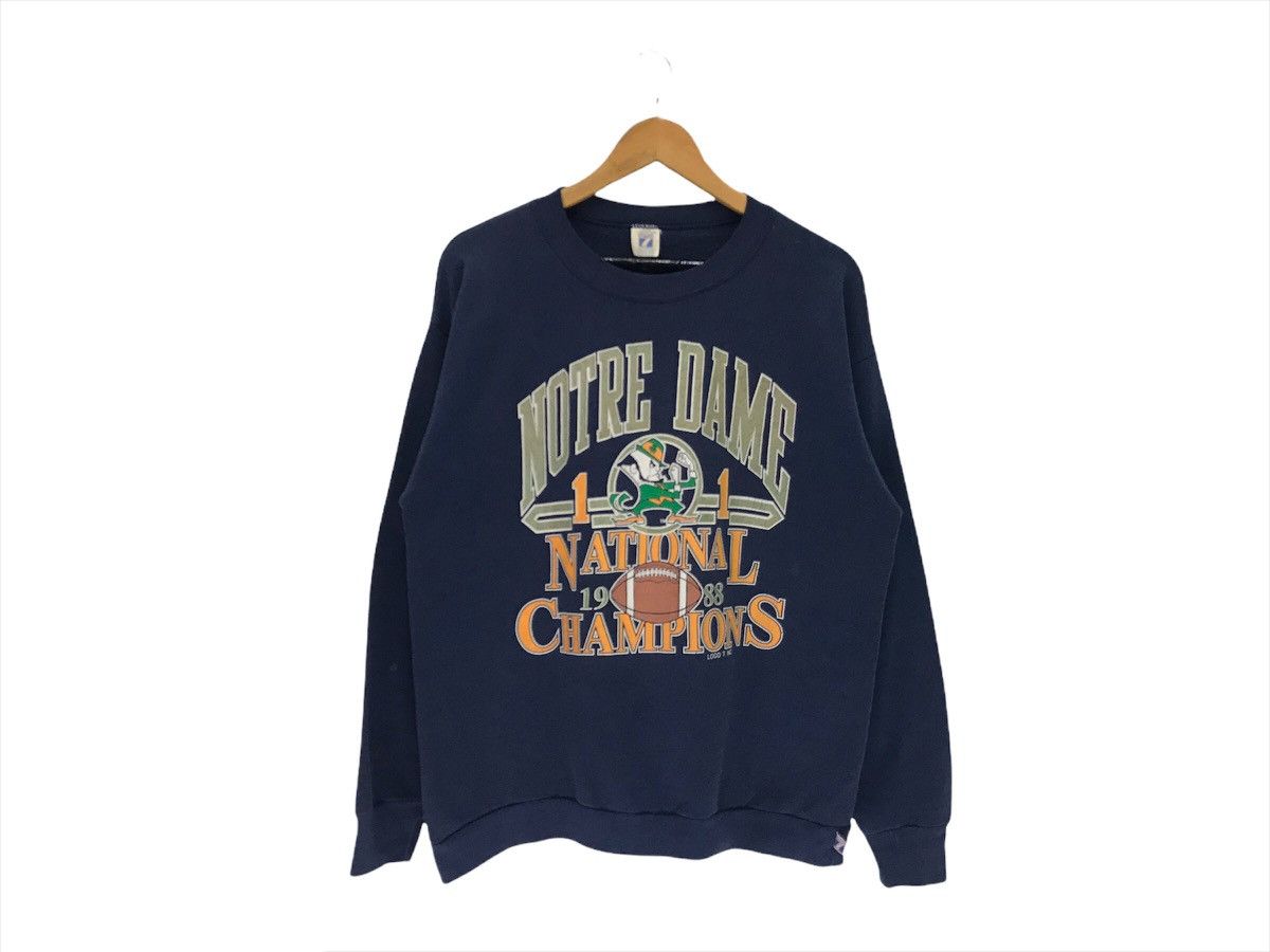 Logo 7 × NFL × Sports Specialties Vintage 80s 1988 Notre Dame Football Team Sweatshirt Size US M / EU 48-50 / 2 - 1 Thumbnail