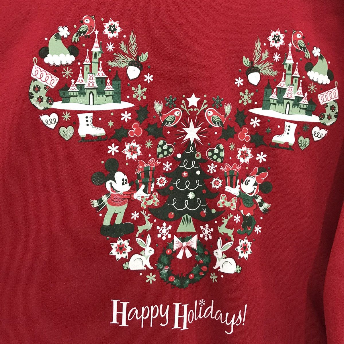 Disney × Mickey Mouse × Vintage Vintage Disneyland Mickey Mouse Sweatshirt Jumper Pullover Size US M / EU 48-50 / 2 - 2 Thumbnail