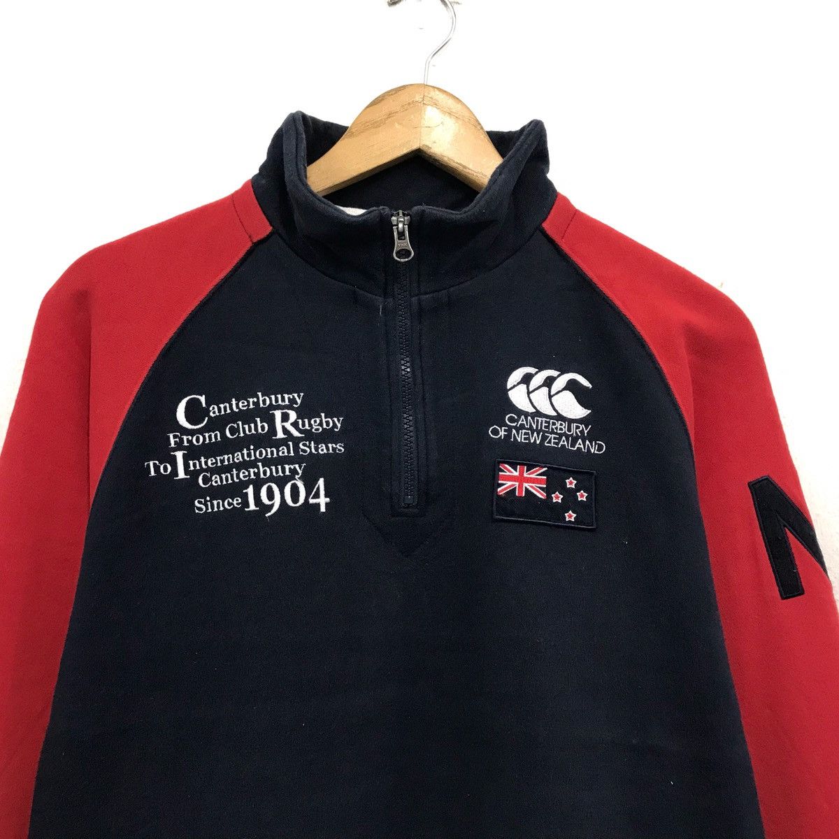 All Blacks × Canterbury of New Zealand × Vintage Vintage Canterbury Steinlager All Black Rugby Jersey Polo Size US M / EU 48-50 / 2 - 2 Thumbnail