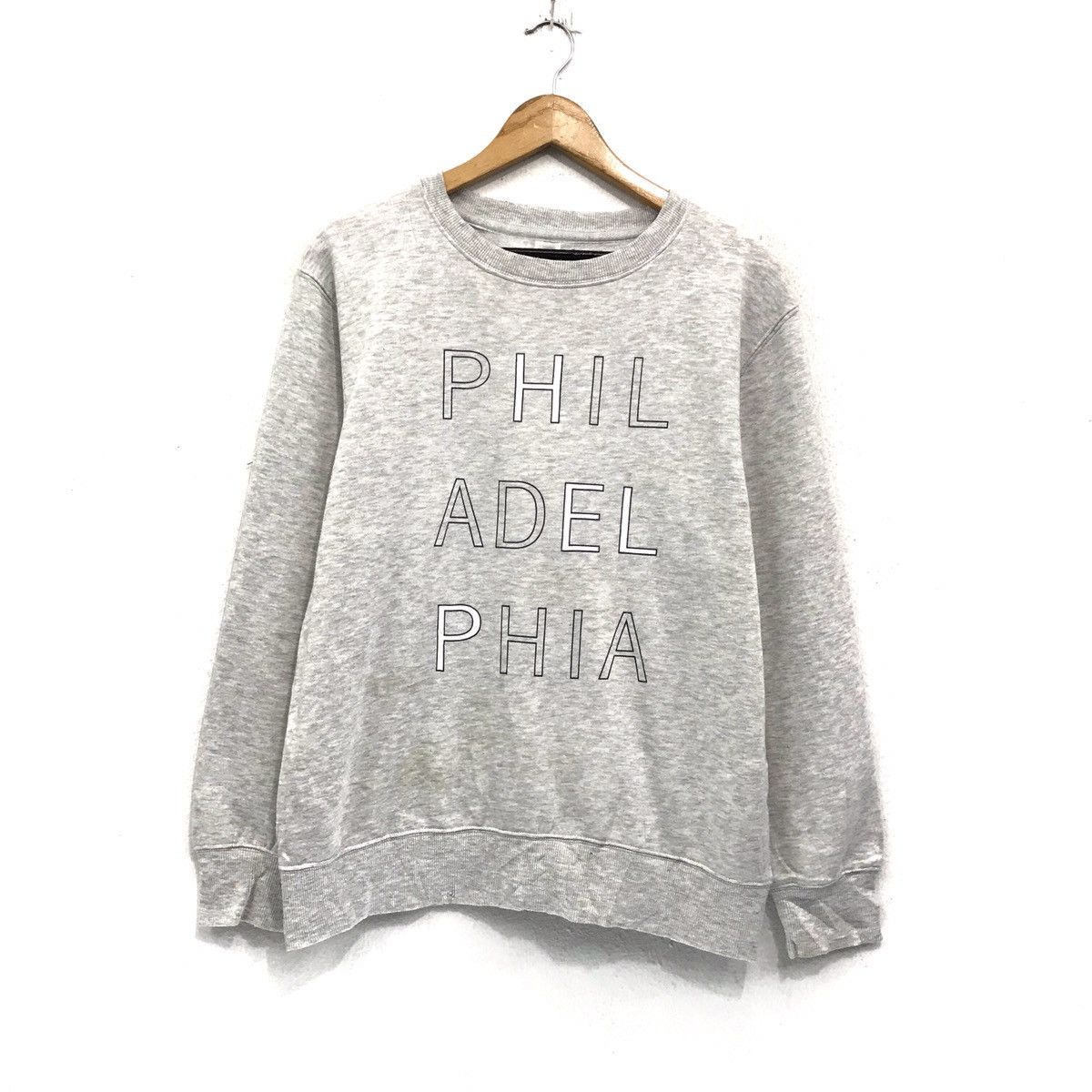 Japanese Brand × Vintage Philadelphia Sweatshirt Crewneck Big Spellout Philadelphia Size US M / EU 48-50 / 2 - 1 Thumbnail