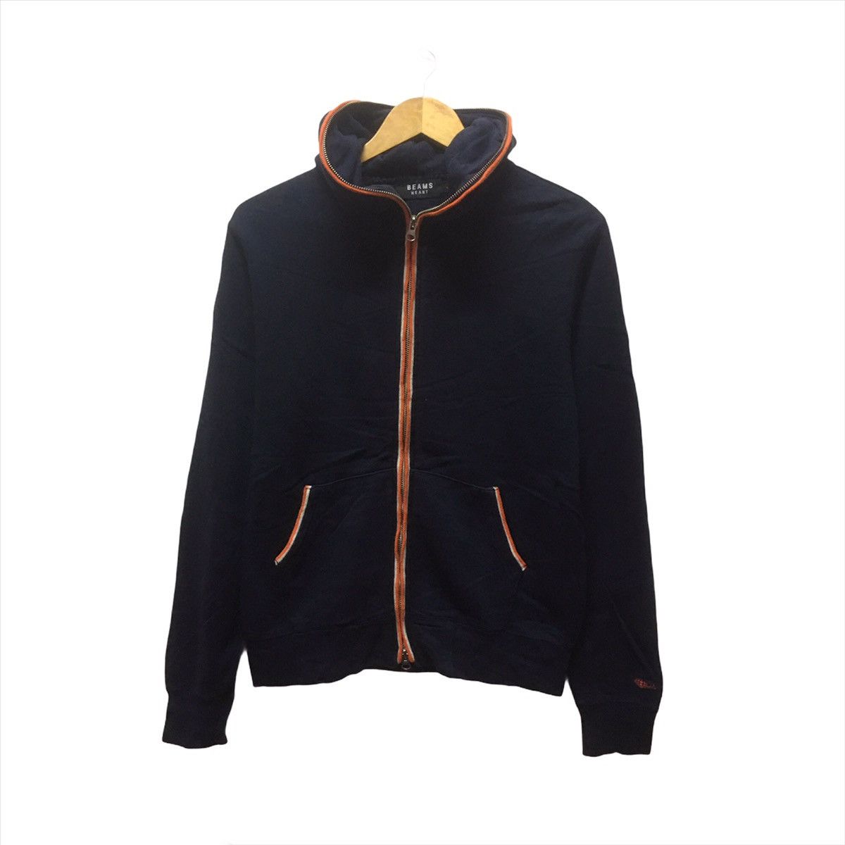 Beams Plus × Japanese Brand × Seditionaries Vintage BEAMS Heart Hoodie Sweatshirt Japanese Brand Size US S / EU 44-46 / 1 - 1 Thumbnail