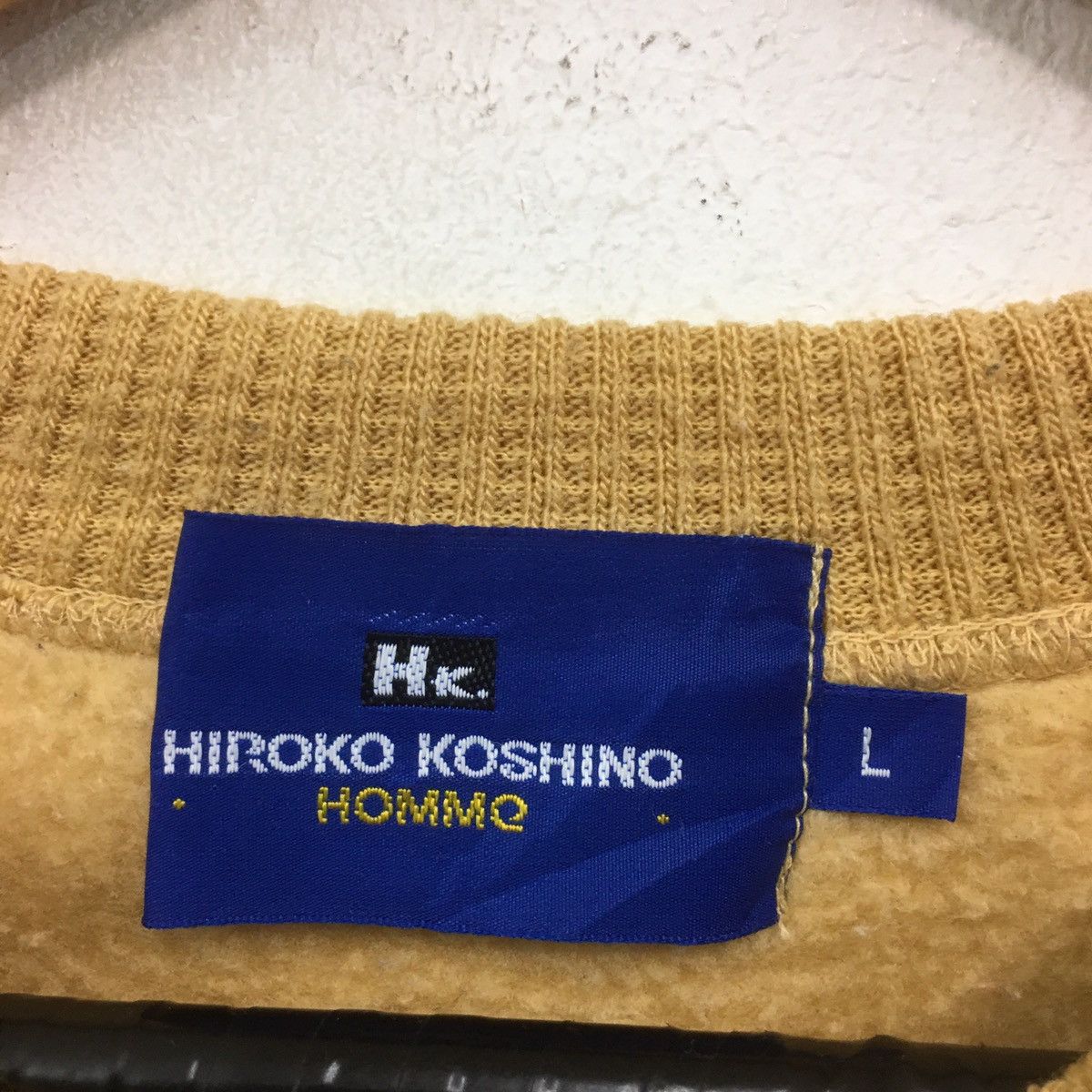 Hiroko Koshino Homme × Japanese Brand × Michiko Koshino London Hiroko Koshino Sweatshirt Crewneck BigLogo Embroidery Size US M / EU 48-50 / 2 - 9 Thumbnail