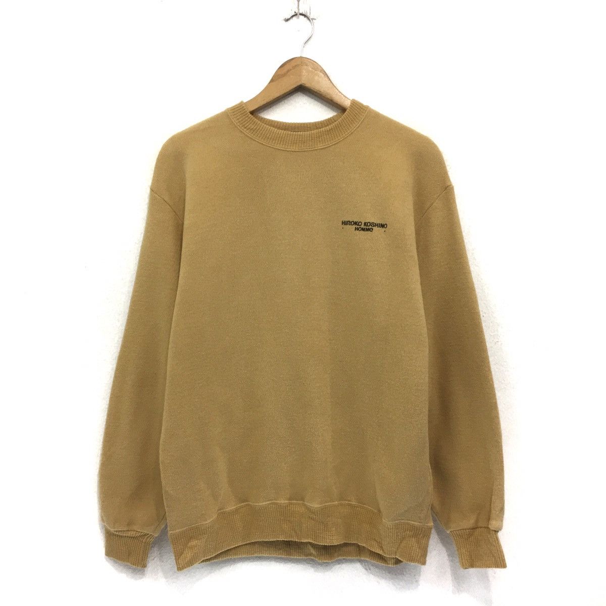 Hiroko Koshino Homme × Japanese Brand × Michiko Koshino London Hiroko Koshino Sweatshirt Crewneck BigLogo Embroidery Size US M / EU 48-50 / 2 - 2 Thumbnail