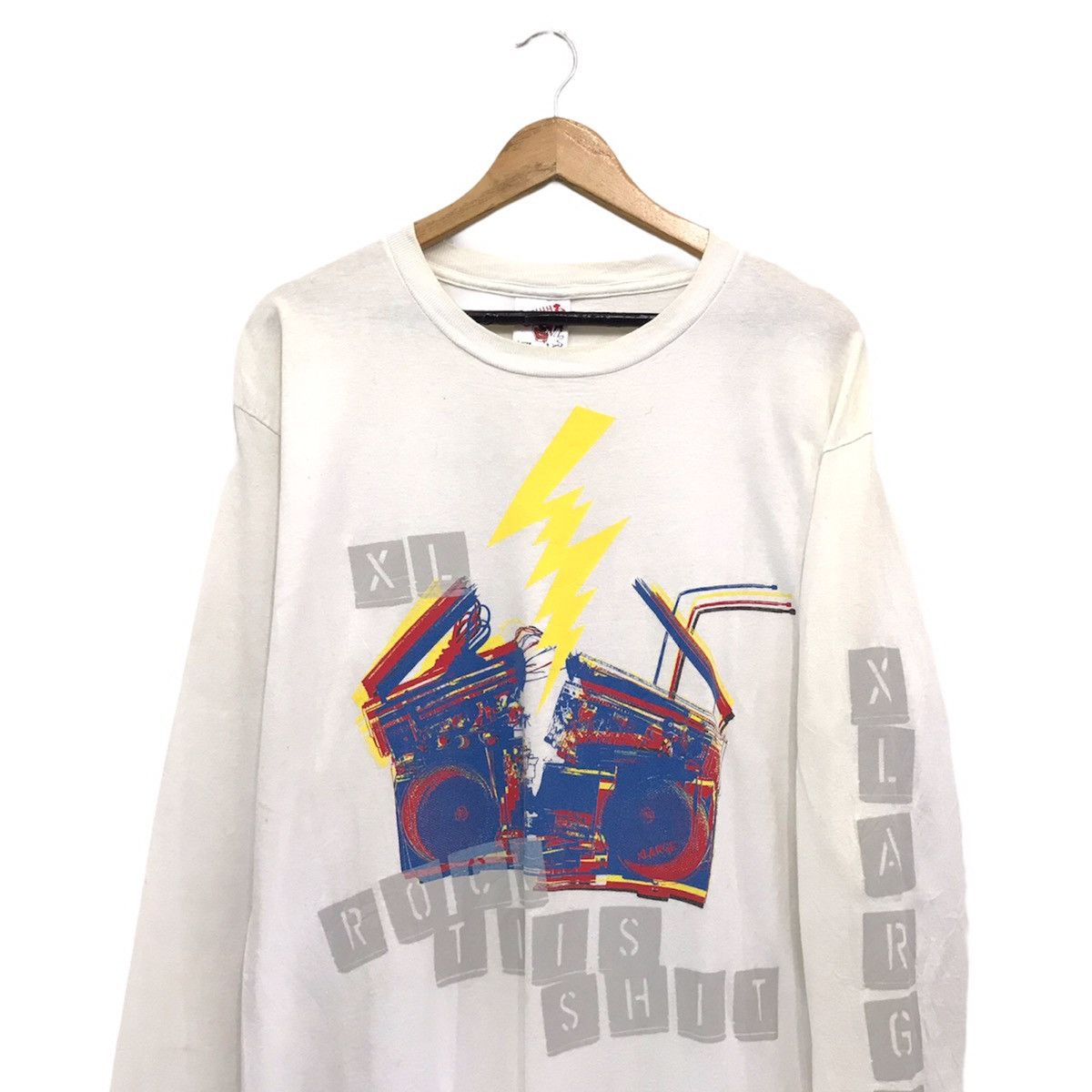 Vintage × X-LARGE Vintage X-Large Sweatshirt Spellout Xlarge Rock This Shirt Size US M / EU 48-50 / 2 - 2 Thumbnail