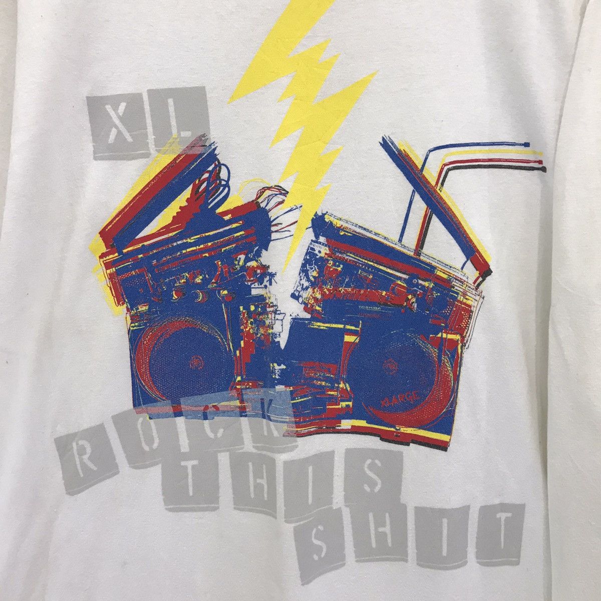 Vintage × X-LARGE Vintage X-Large Sweatshirt Spellout Xlarge Rock This Shirt Size US M / EU 48-50 / 2 - 5 Thumbnail