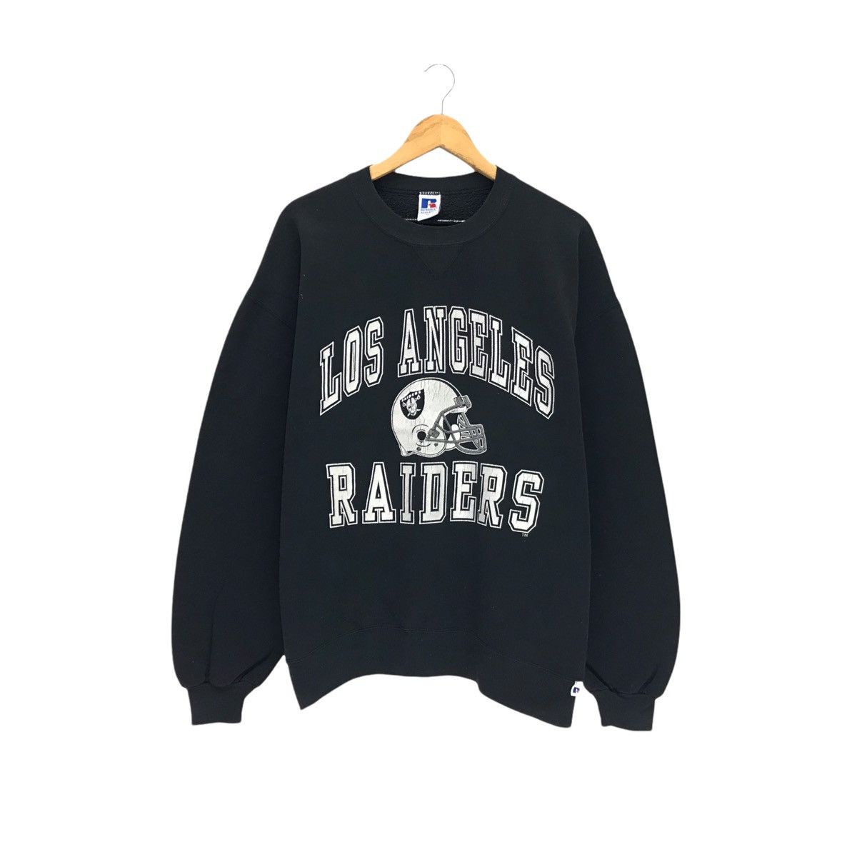 Vintage 90s Black Russell Athletic Oakland Raiders Sweatshirt