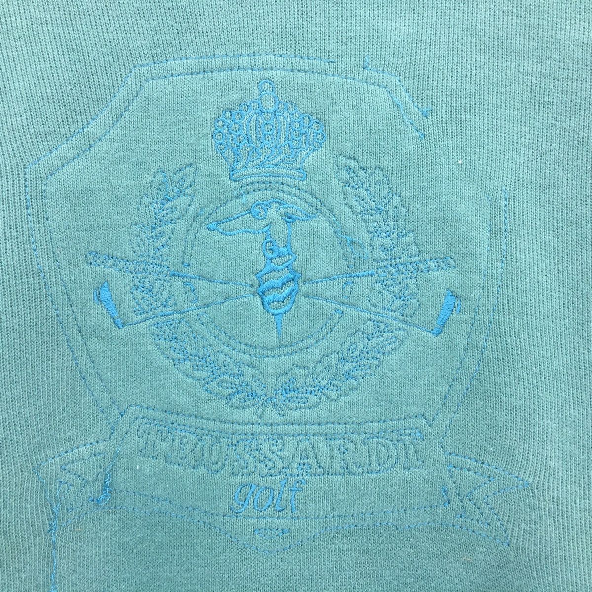 Trussardi × Vintage Trussardi Sweatshirt Crewneck Embroidery Trussardi Jeans Size US L / EU 52-54 / 3 - 2 Thumbnail