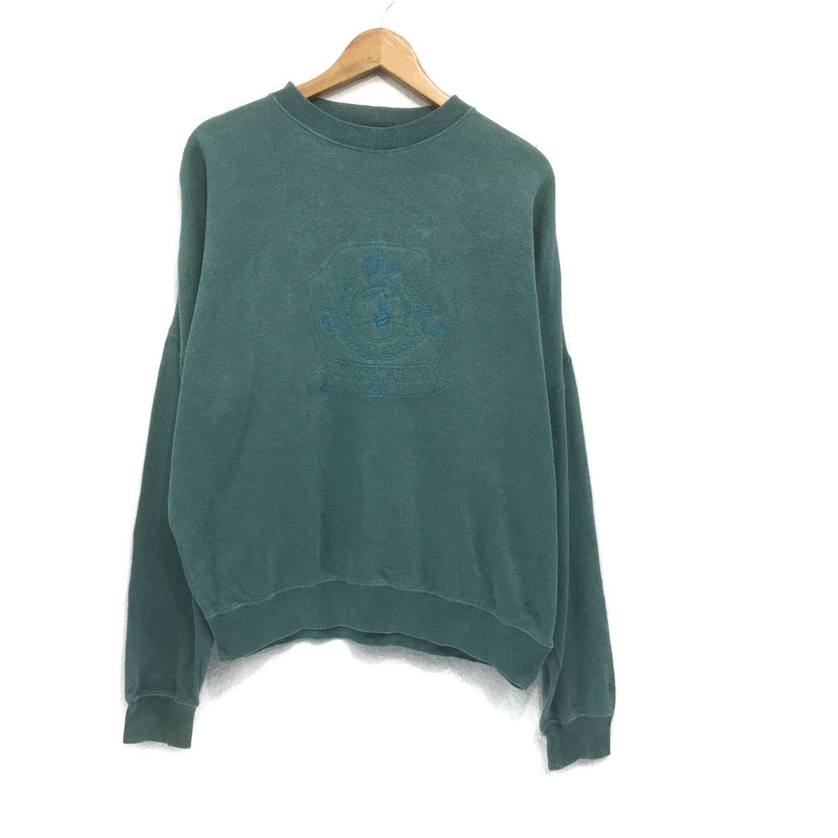 Trussardi × Vintage Trussardi Sweatshirt Crewneck Embroidery Trussardi Jeans Size US L / EU 52-54 / 3 - 1 Thumbnail