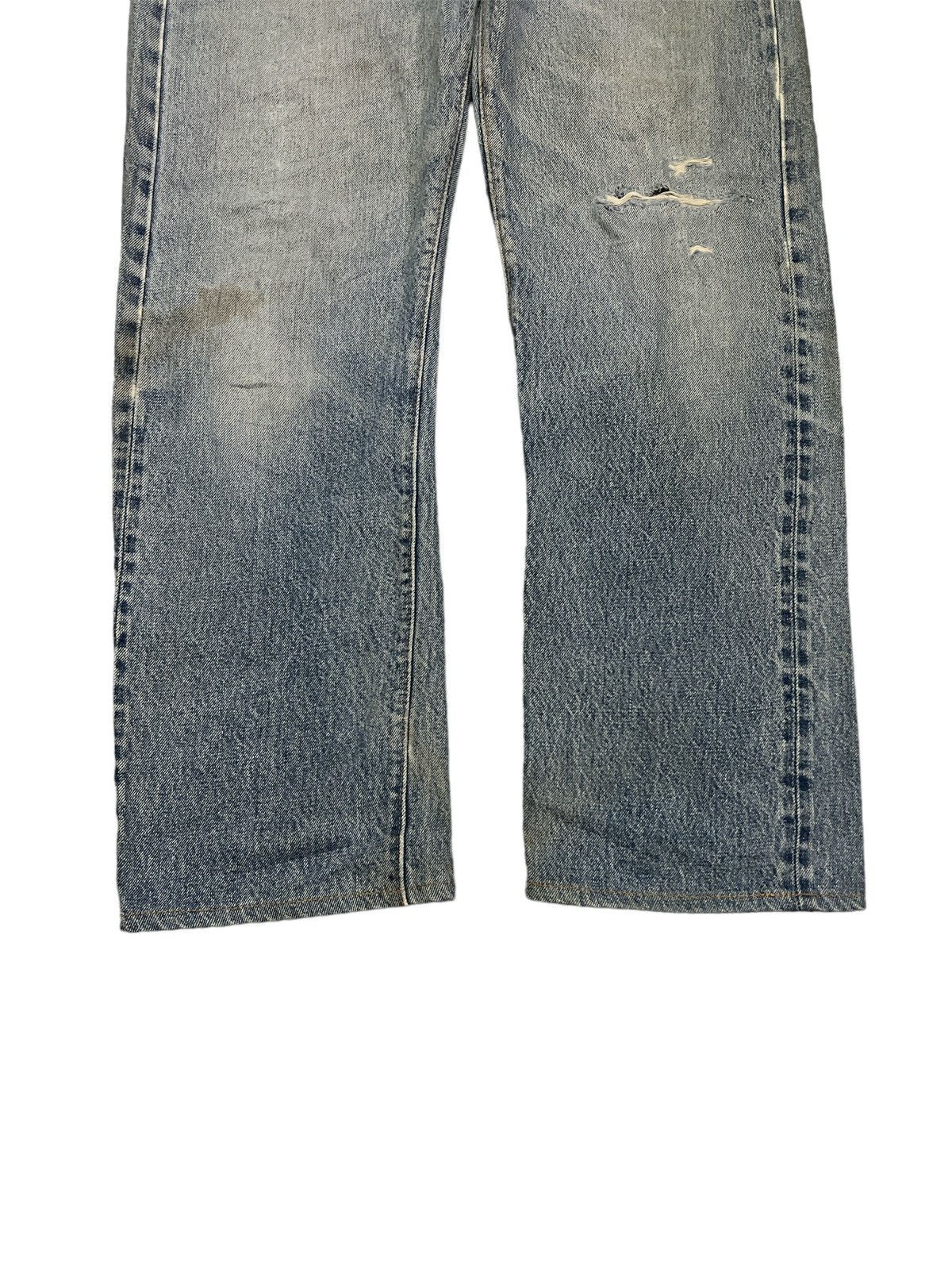 Japanese Brand × Levi's Made & Crafted × Vintage THRASHED VINTAGE 501 SALVAGE DISTRESSED DENIM PANT Size US 33 - 4 Thumbnail