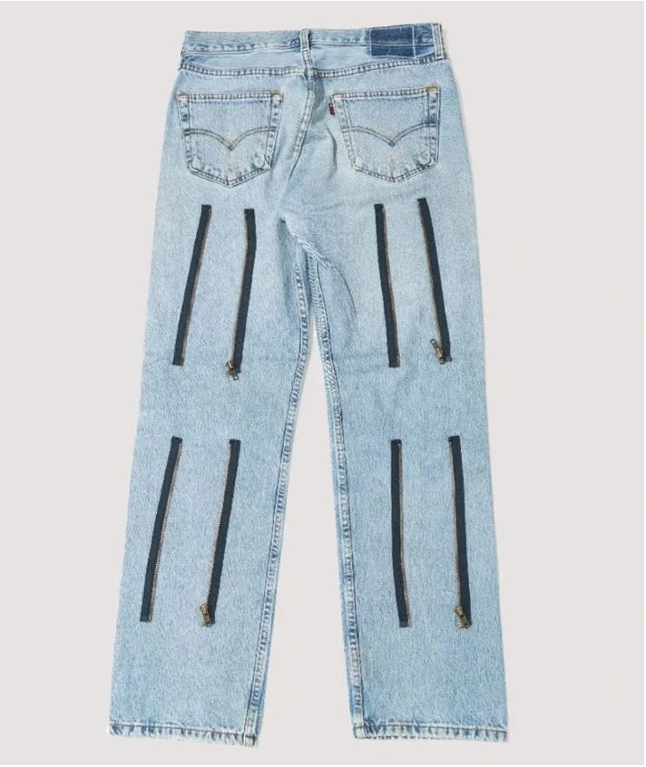 Needles 🔥 Two way Rebuild levis 501 zipper jeans/pant 🔥 Size US 29 - 1 Thumbnail