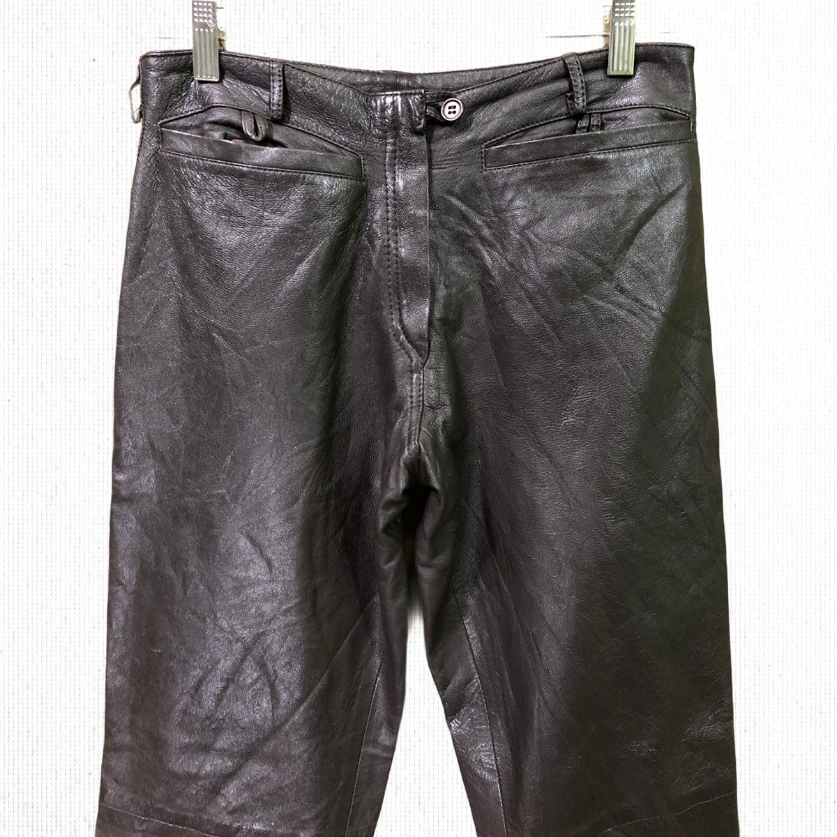Leather Vintage Vera Pelle Leather Pants Size US 29 - 2 Thumbnail