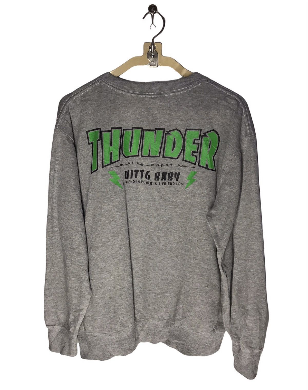 Japanese Brand Thunder monkey magazine Crewneck sweatshirt by uittg baby Size US L / EU 52-54 / 3 - 2 Thumbnail