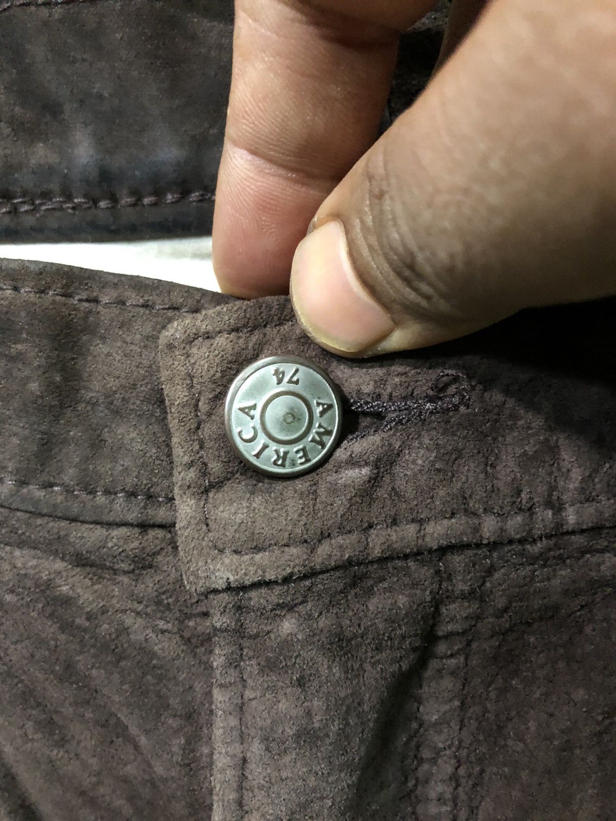 Genuine Leather Vintage Leather America Blue Jeans Size US 30 / EU 46 - 5 Thumbnail
