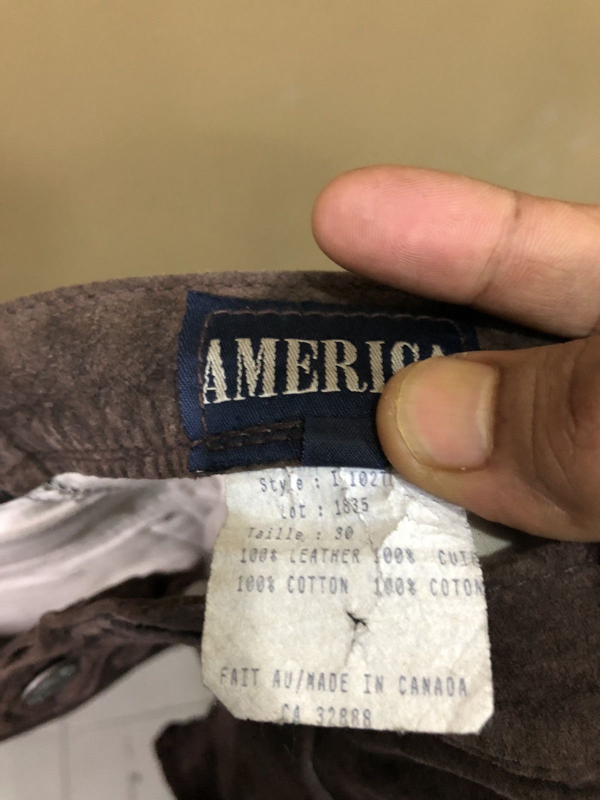 Genuine Leather Vintage Leather America Blue Jeans Size US 30 / EU 46 - 7 Thumbnail