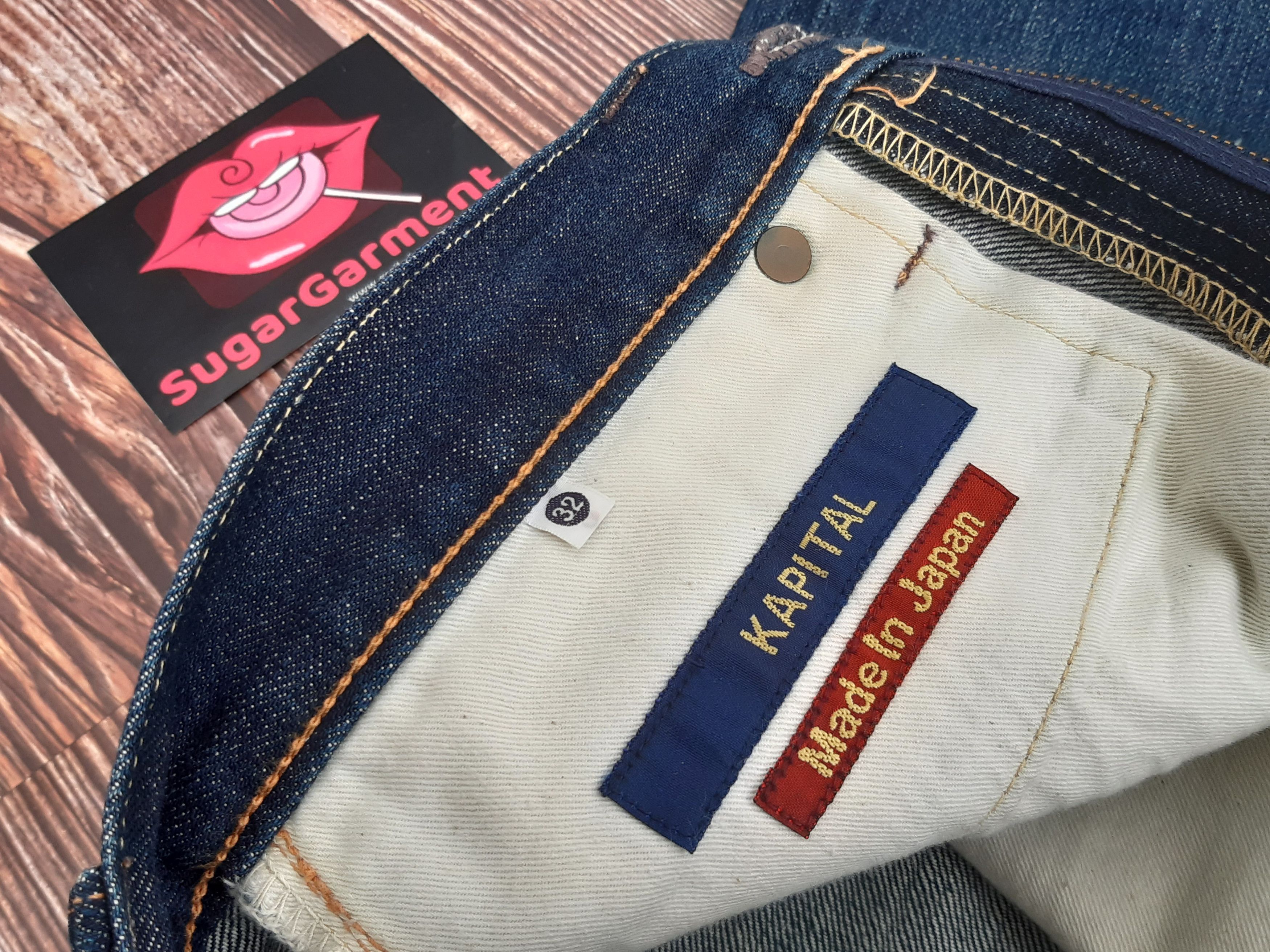Japanese Brand KAPITAL jeans Flare Bell Bottom Bootcut Vintage Size US 32 / EU 48 - 7 Thumbnail