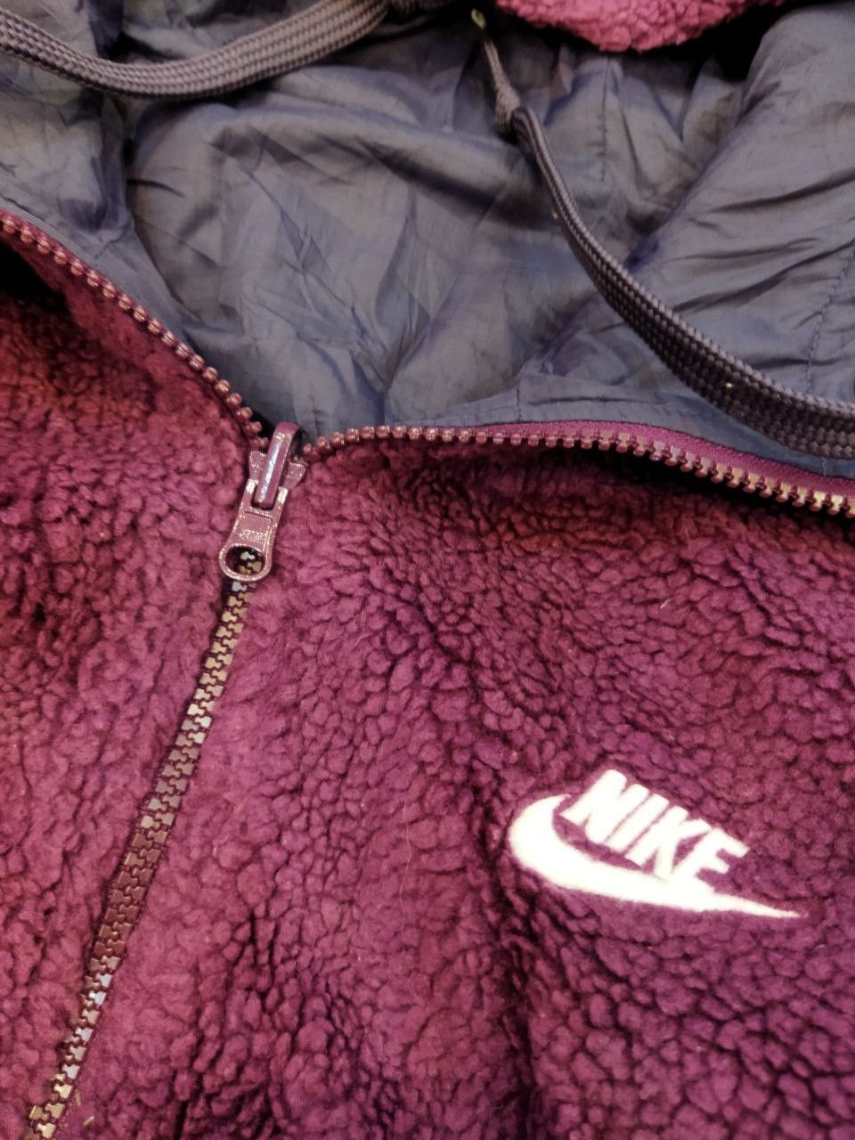 Nike Nike Boa Fleece Sherpa Reversible Jacket - Size L Size US L / EU 52-54 / 3 - 7 Thumbnail