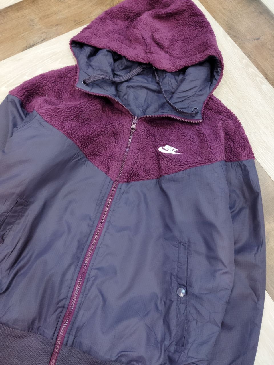 Nike Nike Boa Fleece Sherpa Reversible Jacket - Size L Size US L / EU 52-54 / 3 - 6 Thumbnail